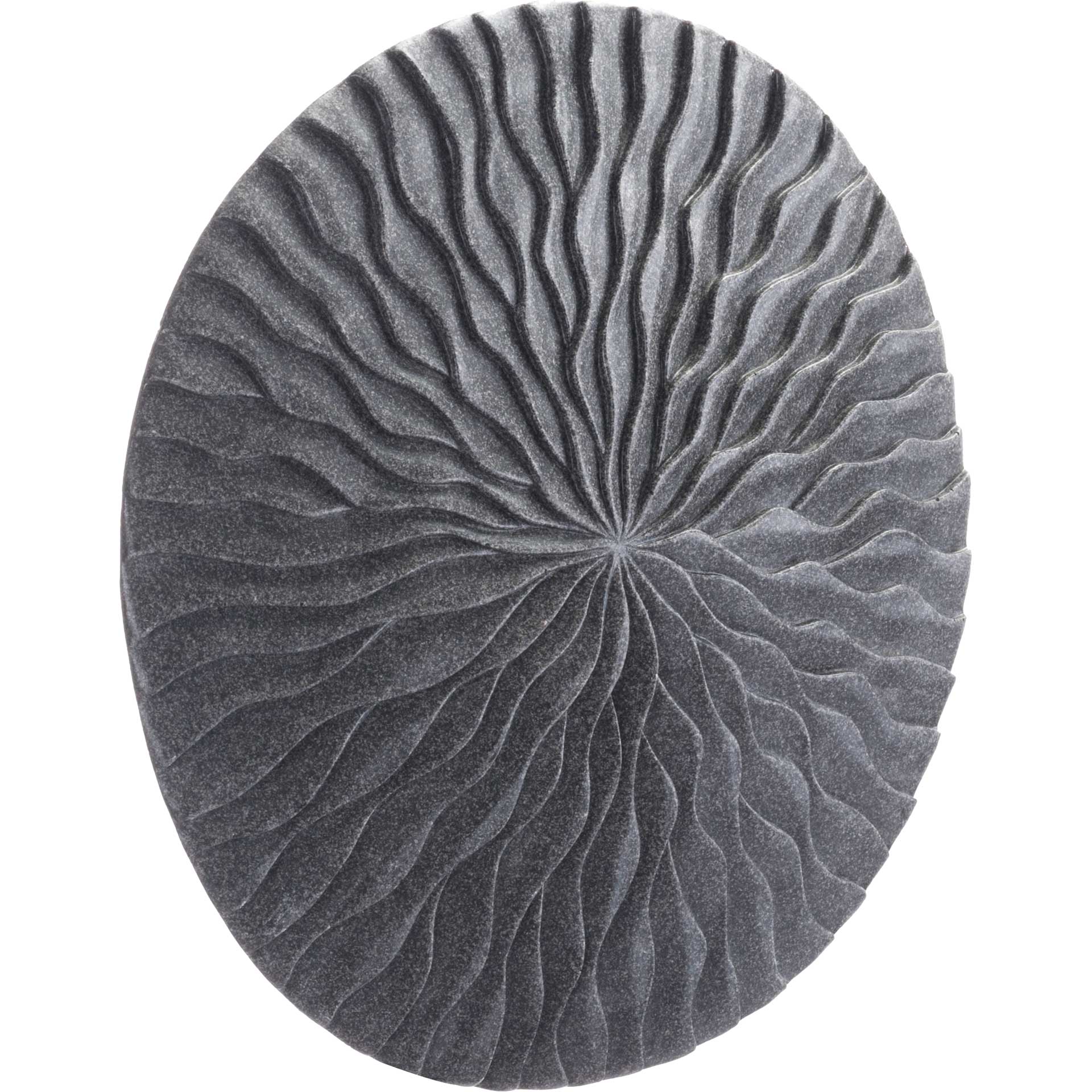 Wave Round Plaque Dark Gray - Image 6
