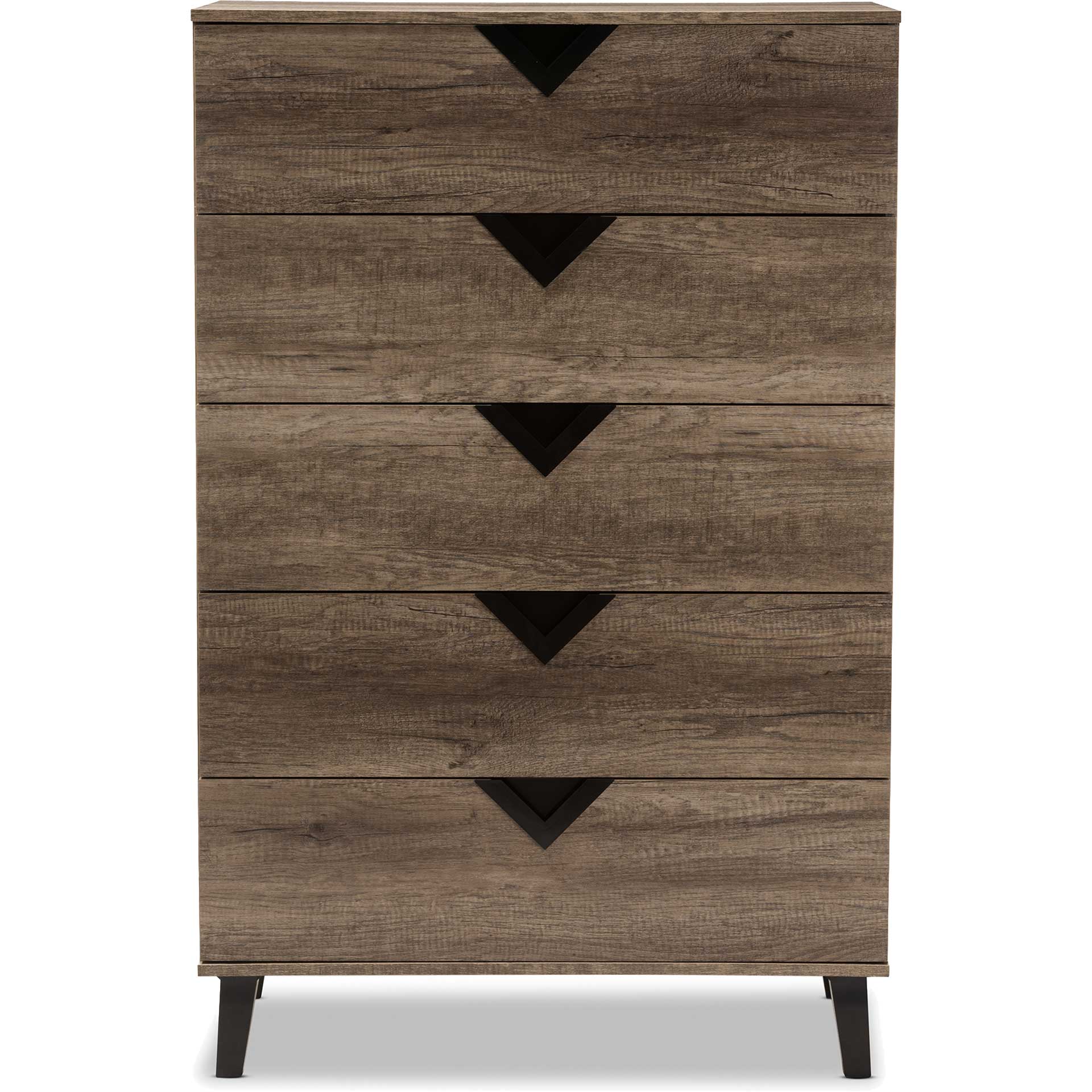 Waverly 5-Drawer Chest Light Brown - Image 3