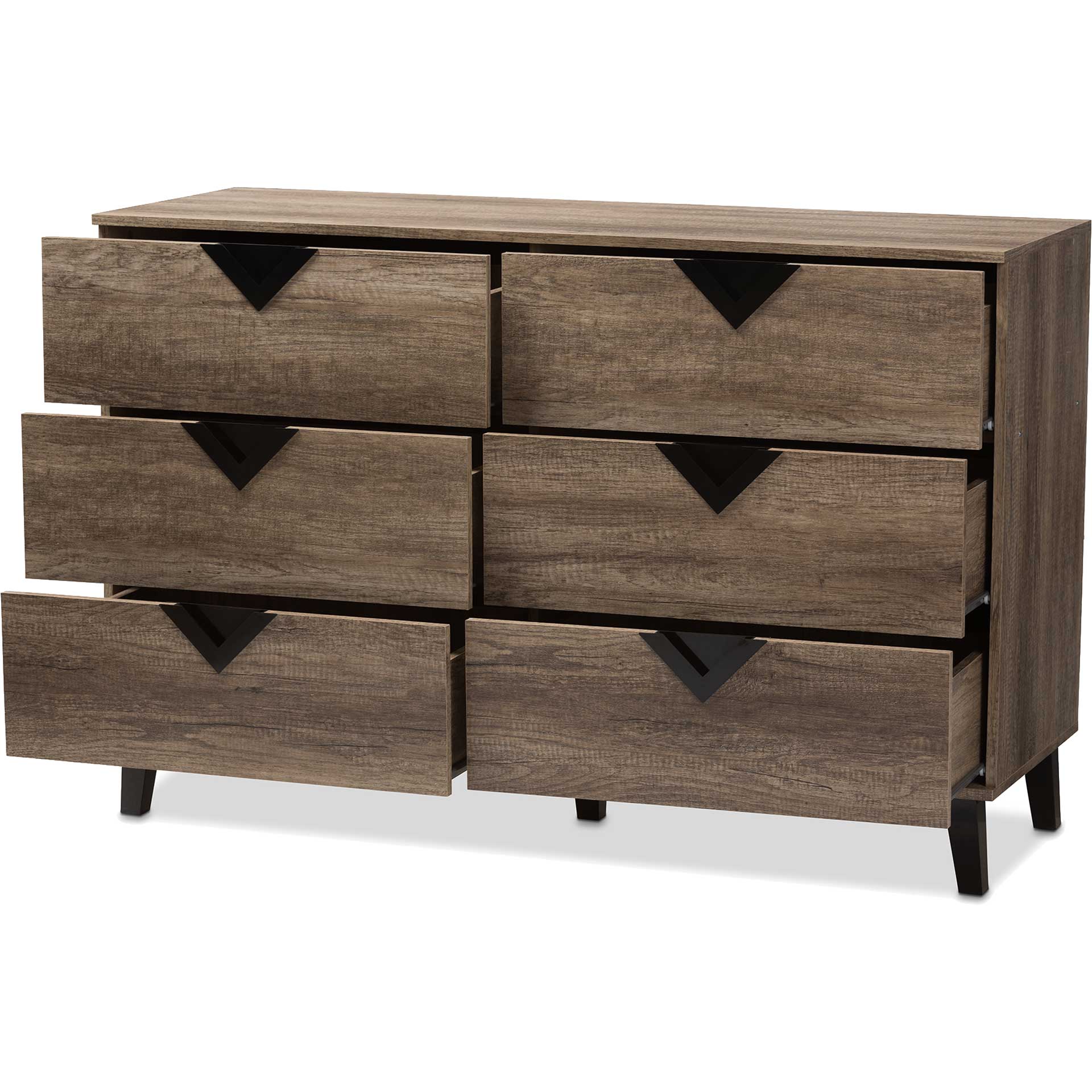Waverly 6-Drawer Chest Light Brown - Image 4