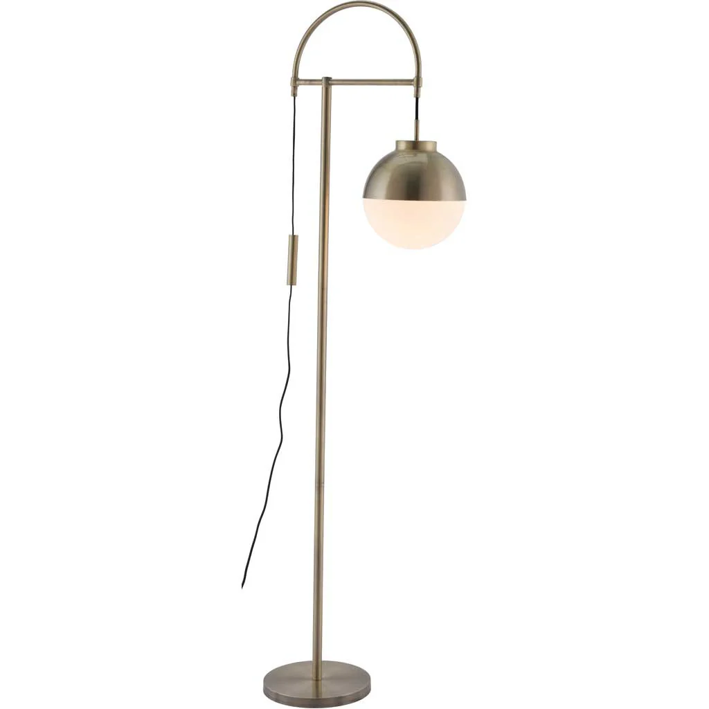 Waverly Floor Lamp White & Brushed Brass - Image 2