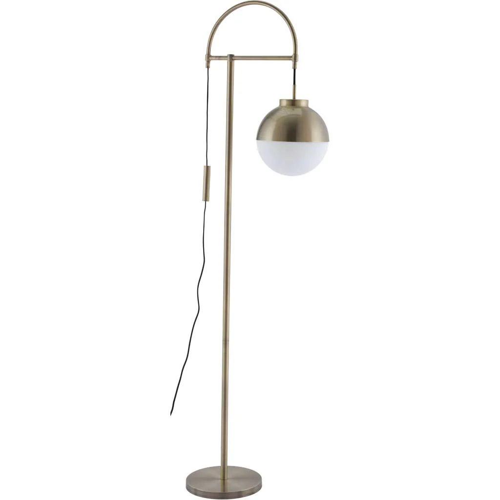 Waverly Floor Lamp White & Brushed Brass - Image 3