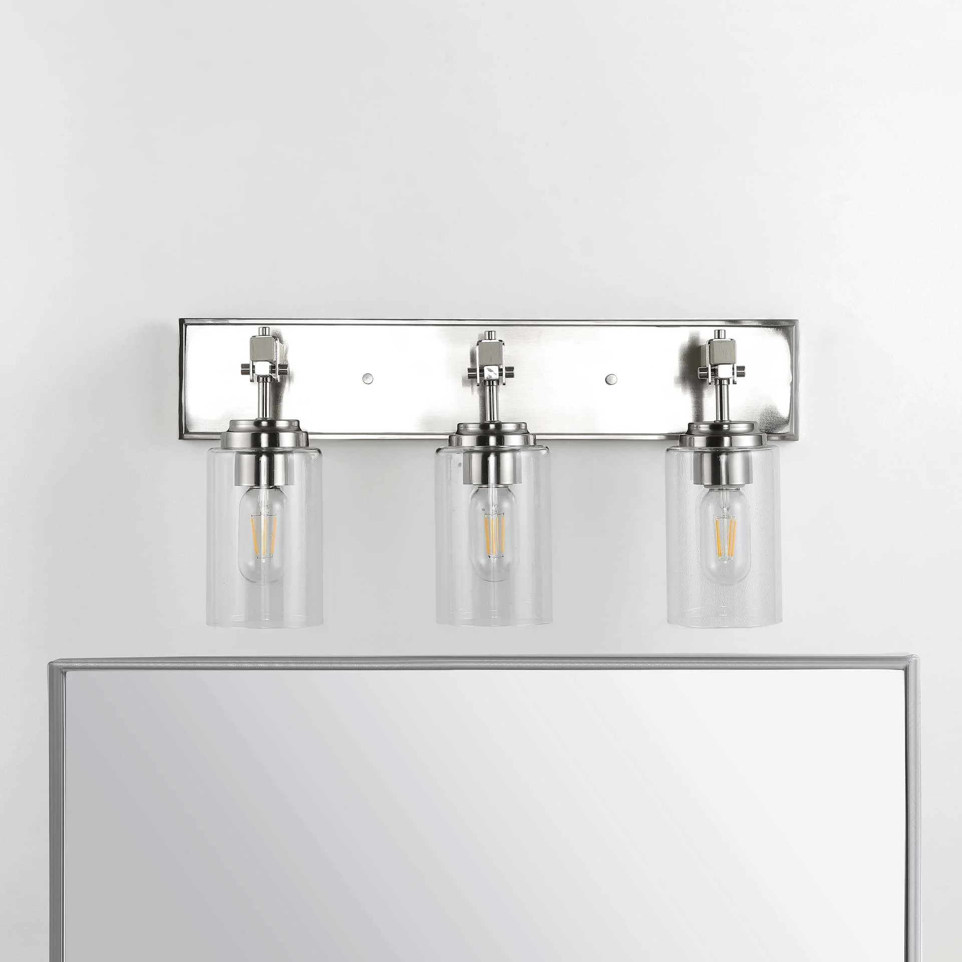 Wavy Wall Sconce Nickel/Clear - Image 3