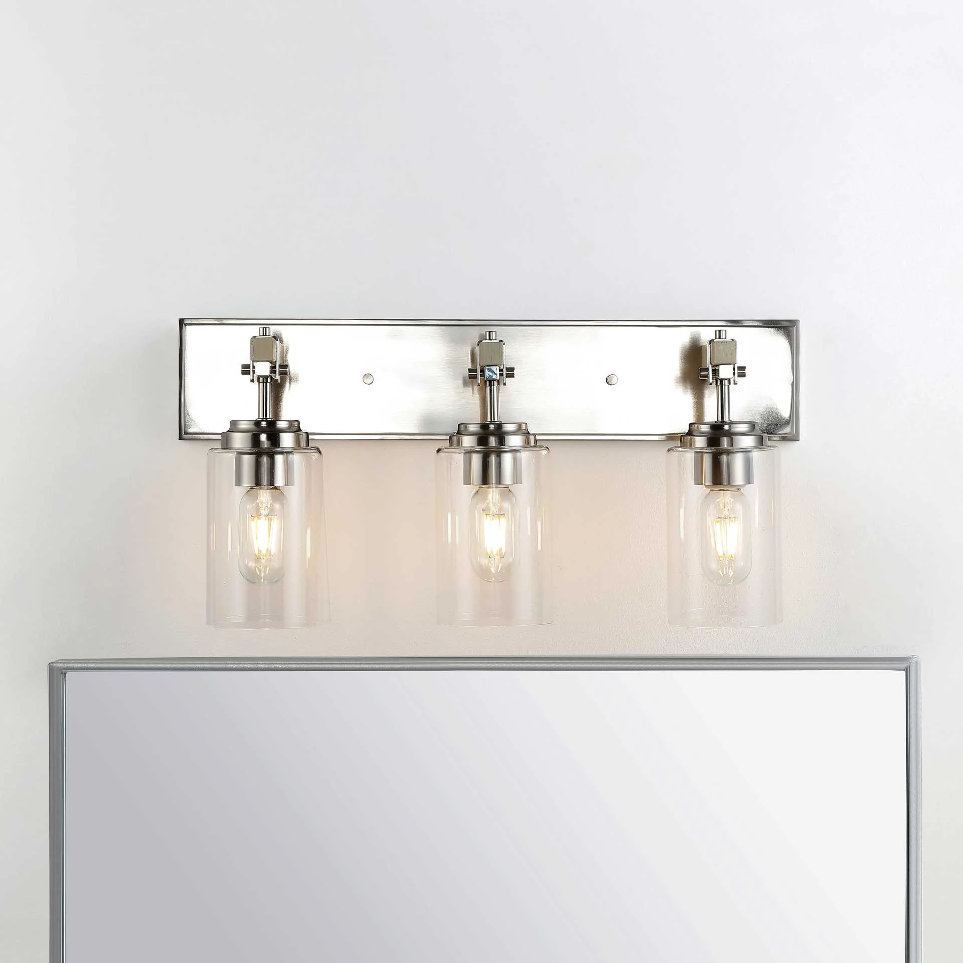 Wavy Wall Sconce Nickel/Clear - Image 4