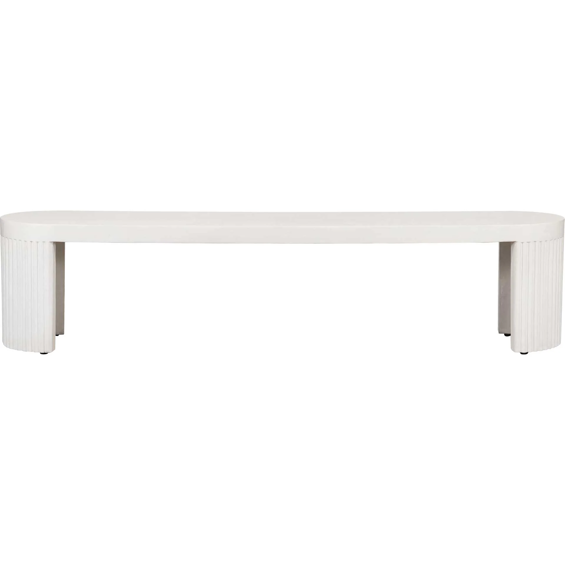 Waylon Concrete Bench White - Image 2