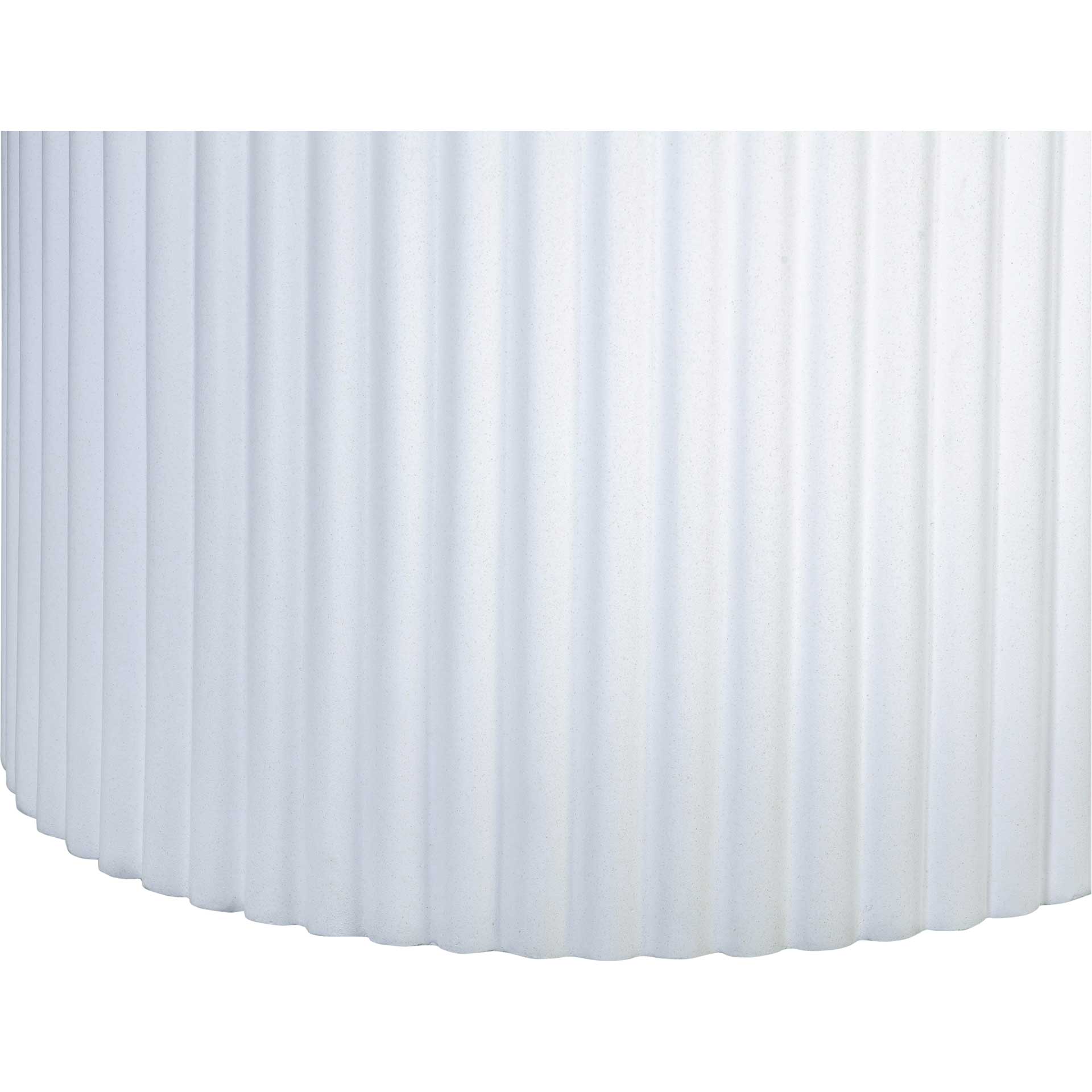 Waylon Concrete Round Dining Table Ivory - Image 3