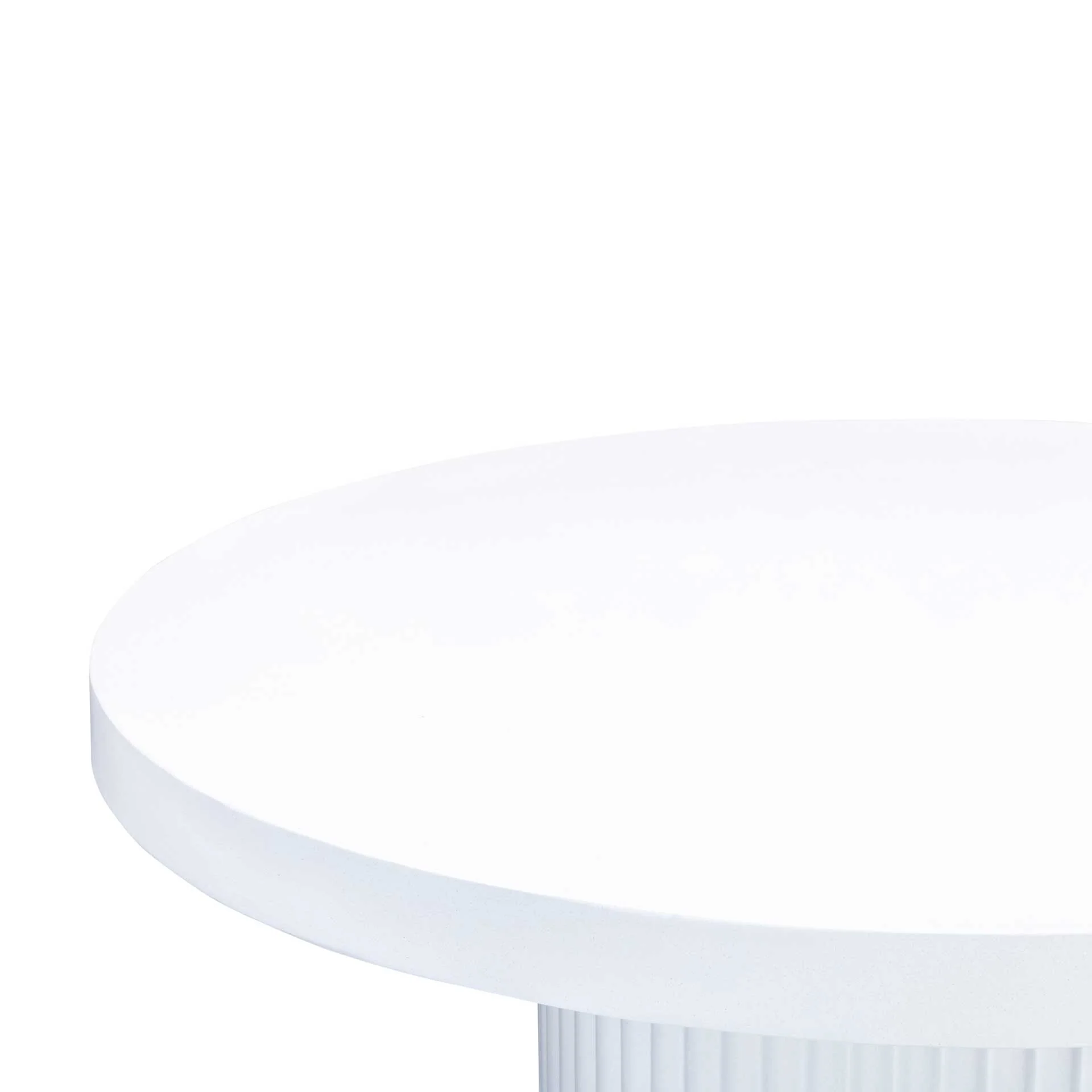 Waylon Concrete Round Dining Table Ivory - Image 4