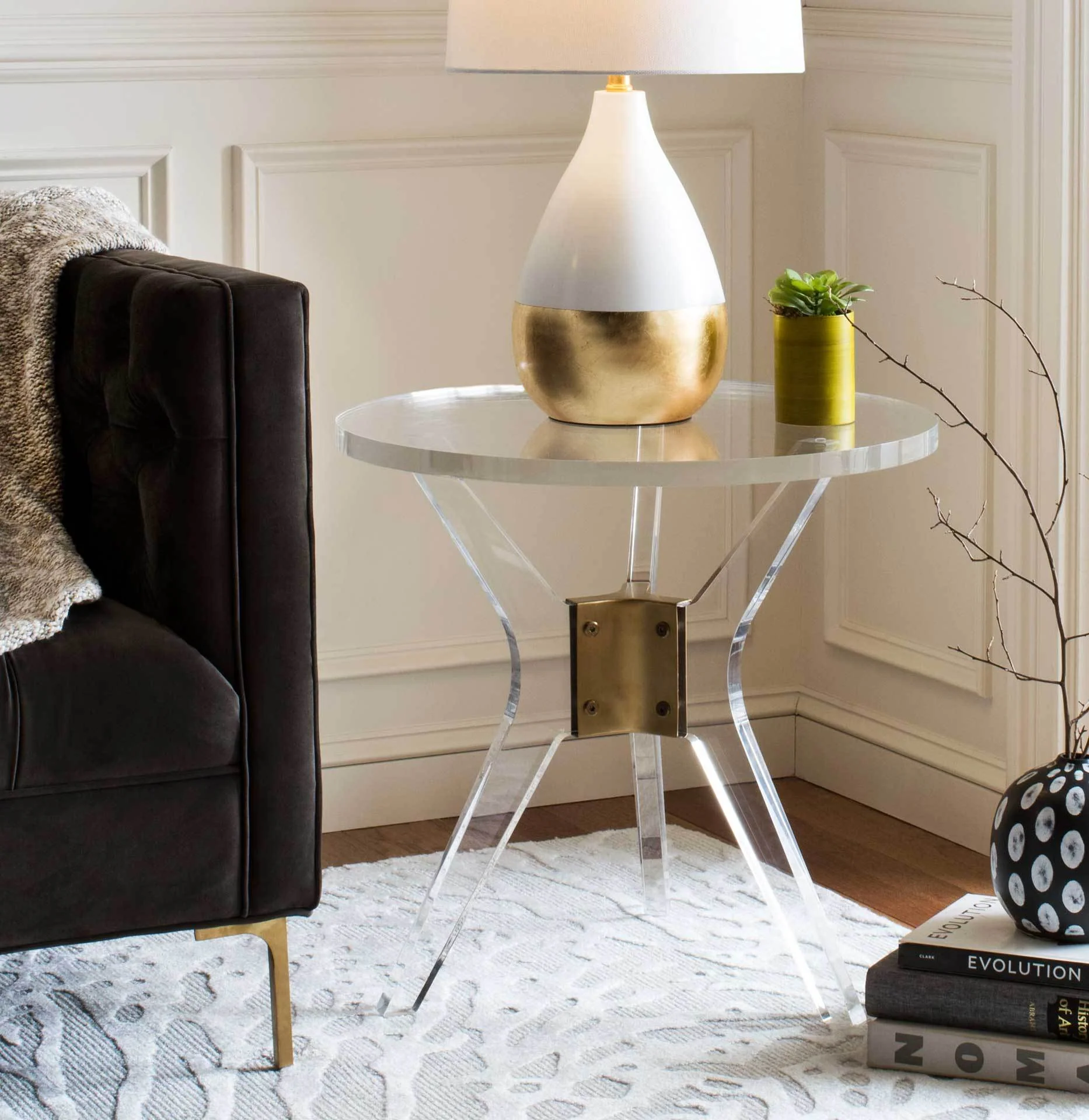 Wendy Acrylic End Table - Image 5