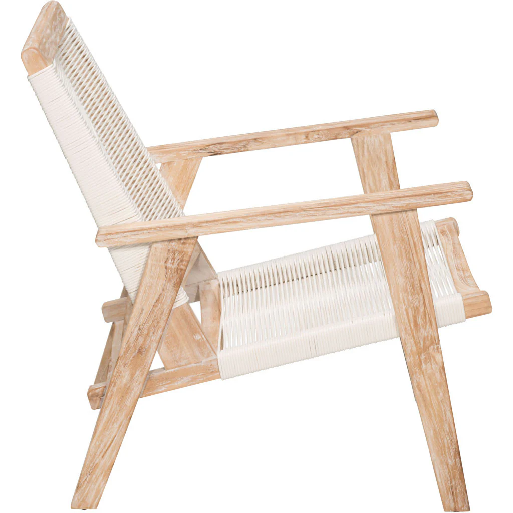 West Bay Arm Chair White Wash & White - Image 2