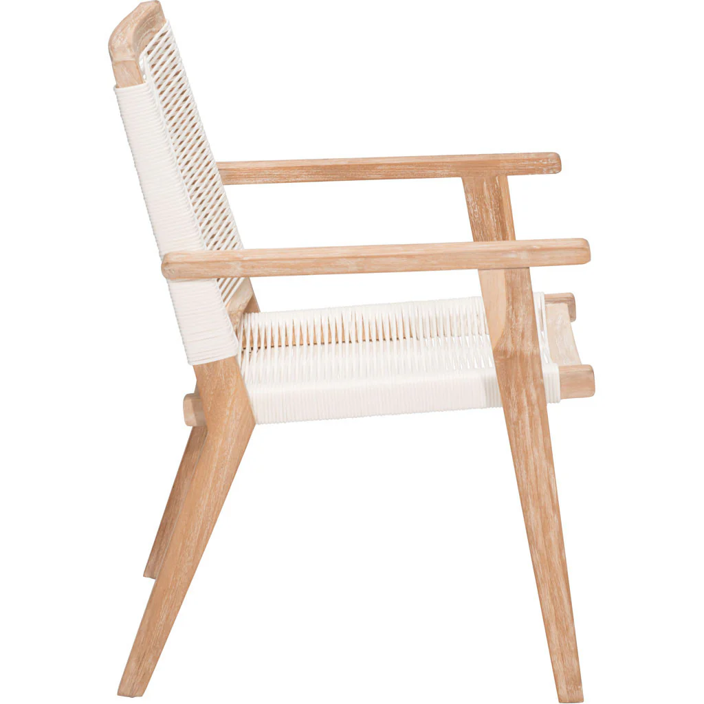 West Bay Dining Chair White Wash & White - Image 2