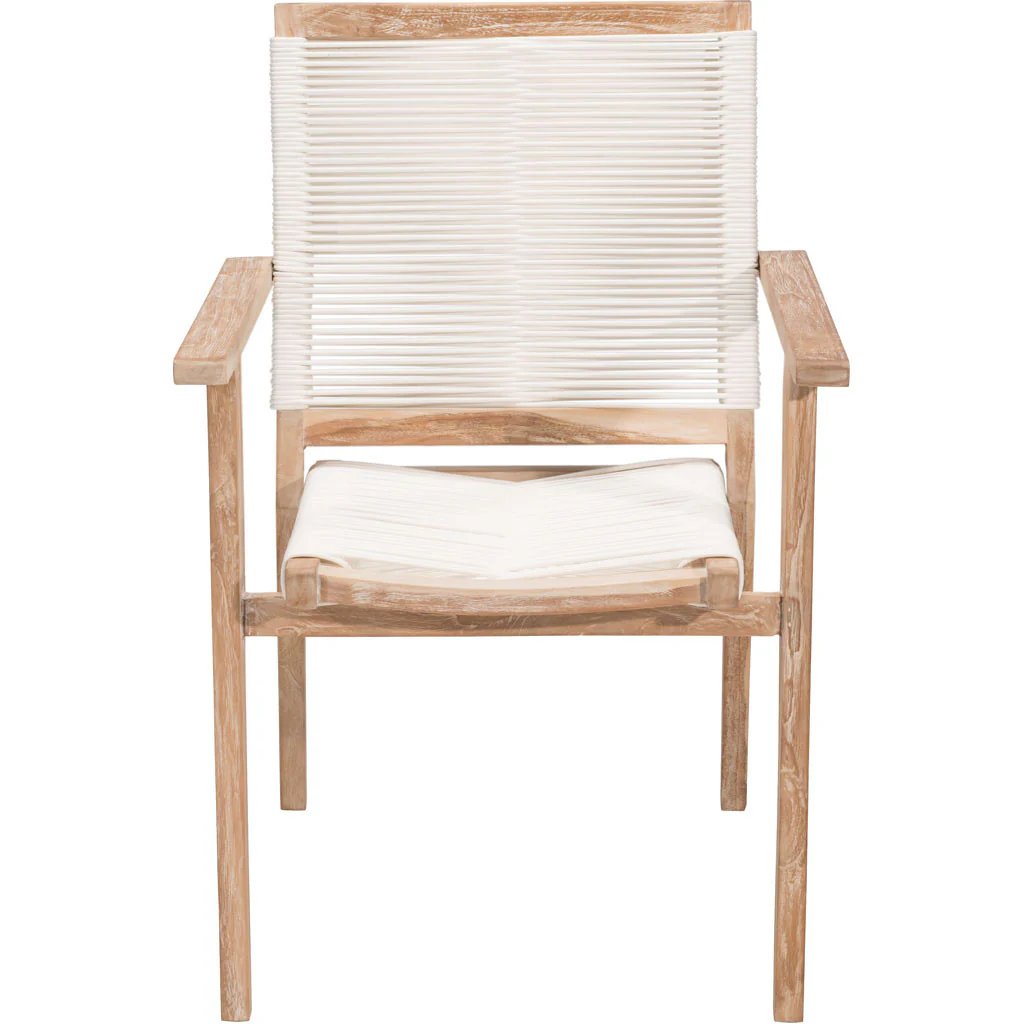 West Bay Dining Chair White Wash & White - Image 3