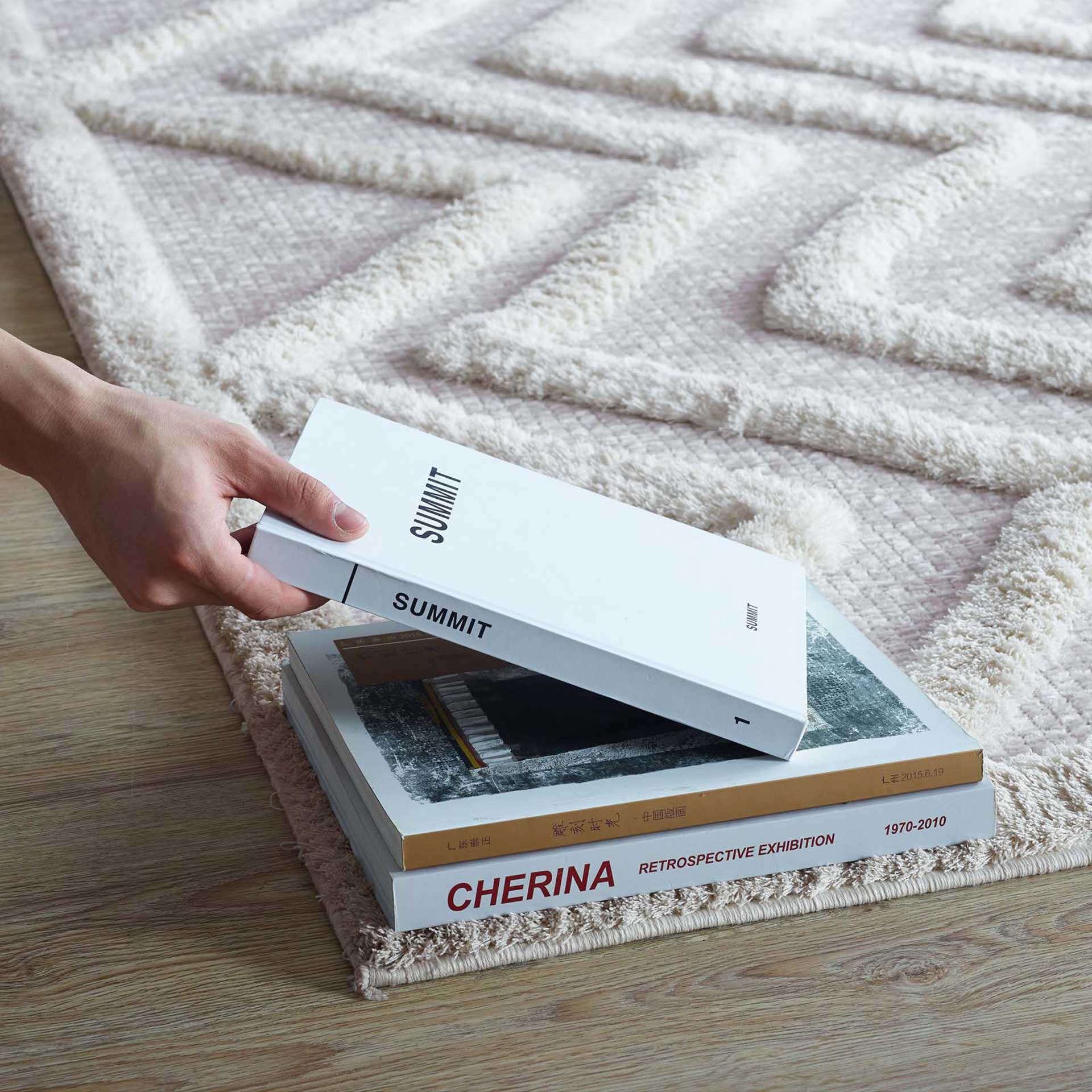 Westfield Chevron Area Rug Ivory/Light Gray - Image 5