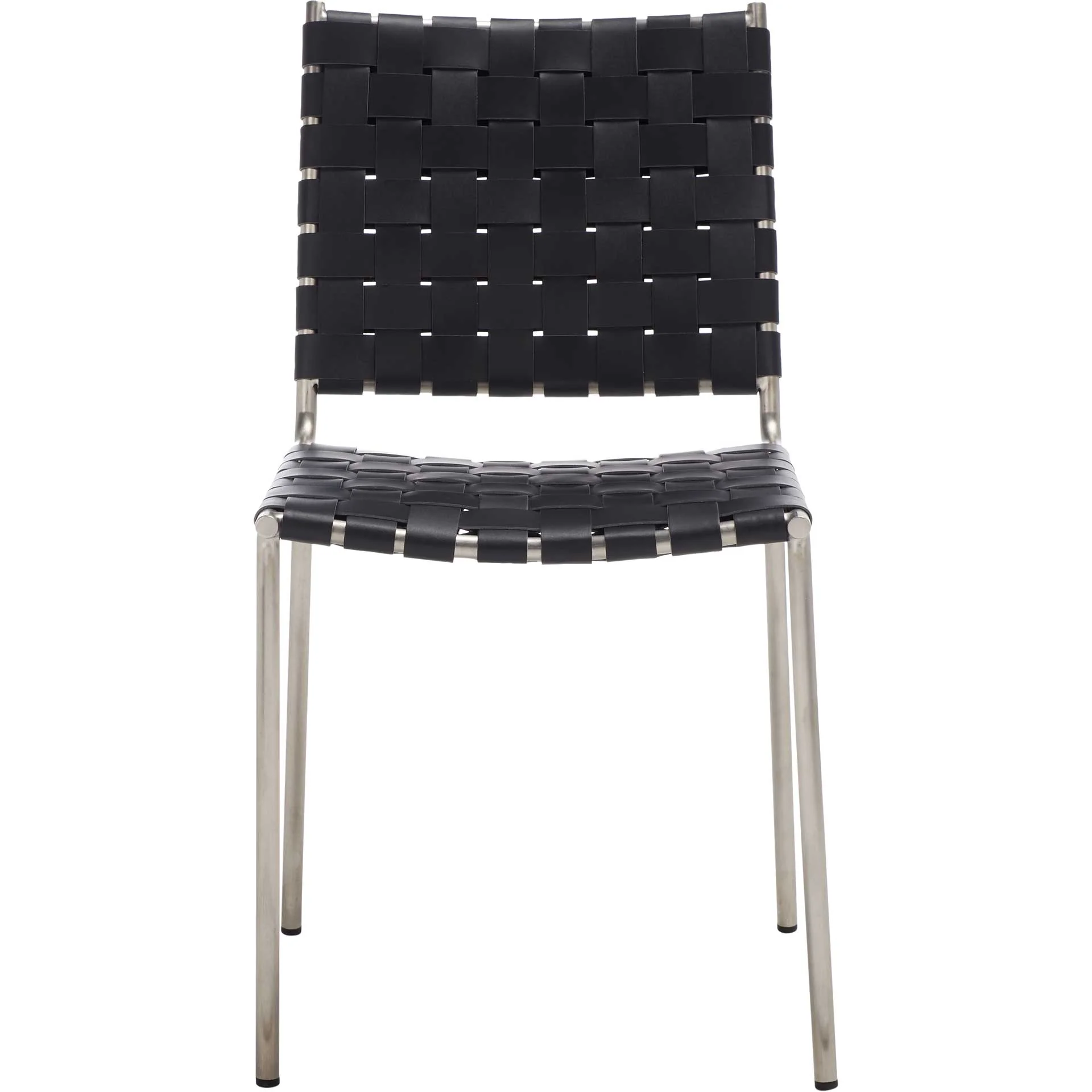 Westin Woven Dining Chair Black/Silver (Set of 2) - Image 3