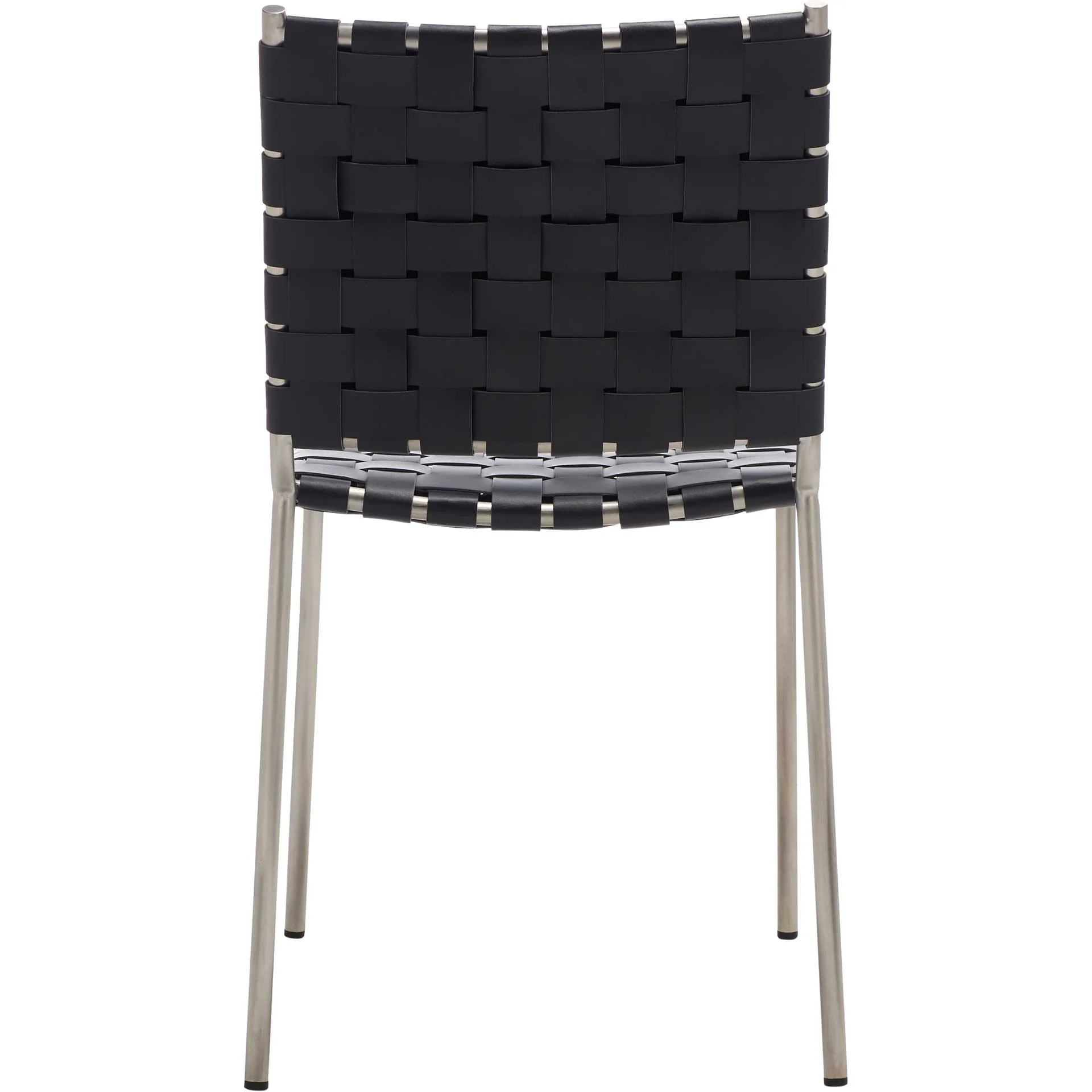 Westin Woven Dining Chair Black/Silver (Set of 2) - Image 4