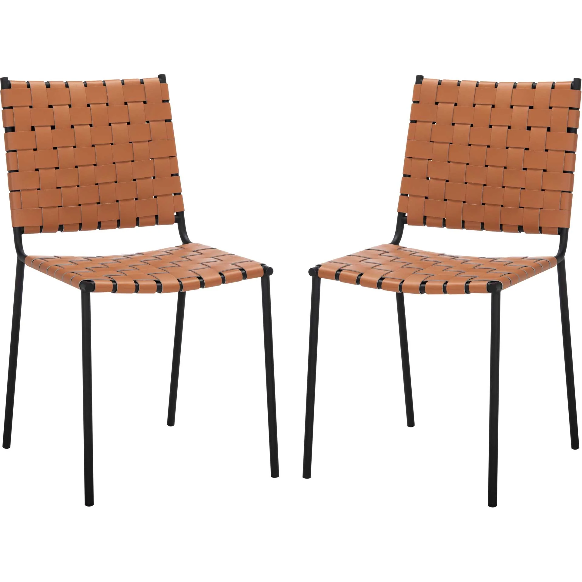 Westin Woven Dining Chair Natural/Black (Set of 2) - Image 2