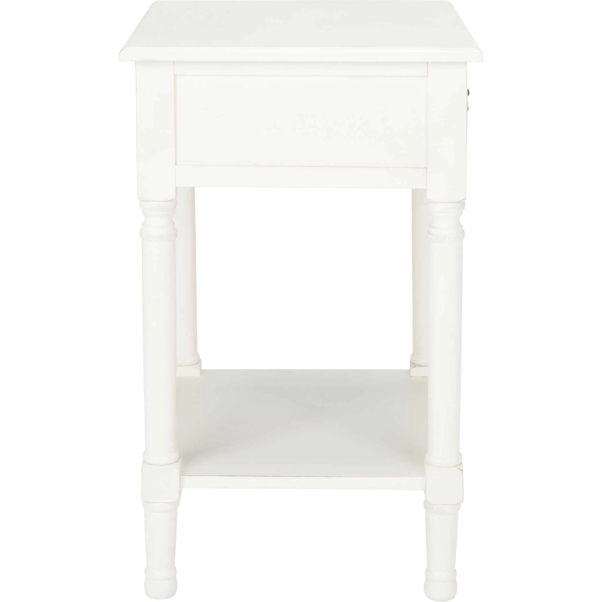 Whalen 1 Drawer Accent Table Distressed White - Image 3