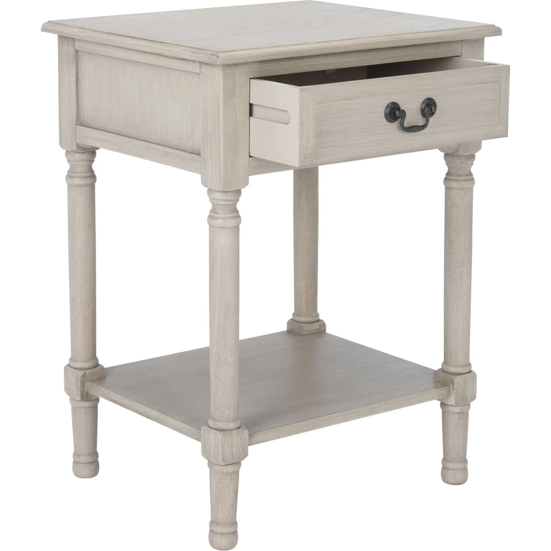Whalen 1 Drawer Accent Table Greige - Image 2