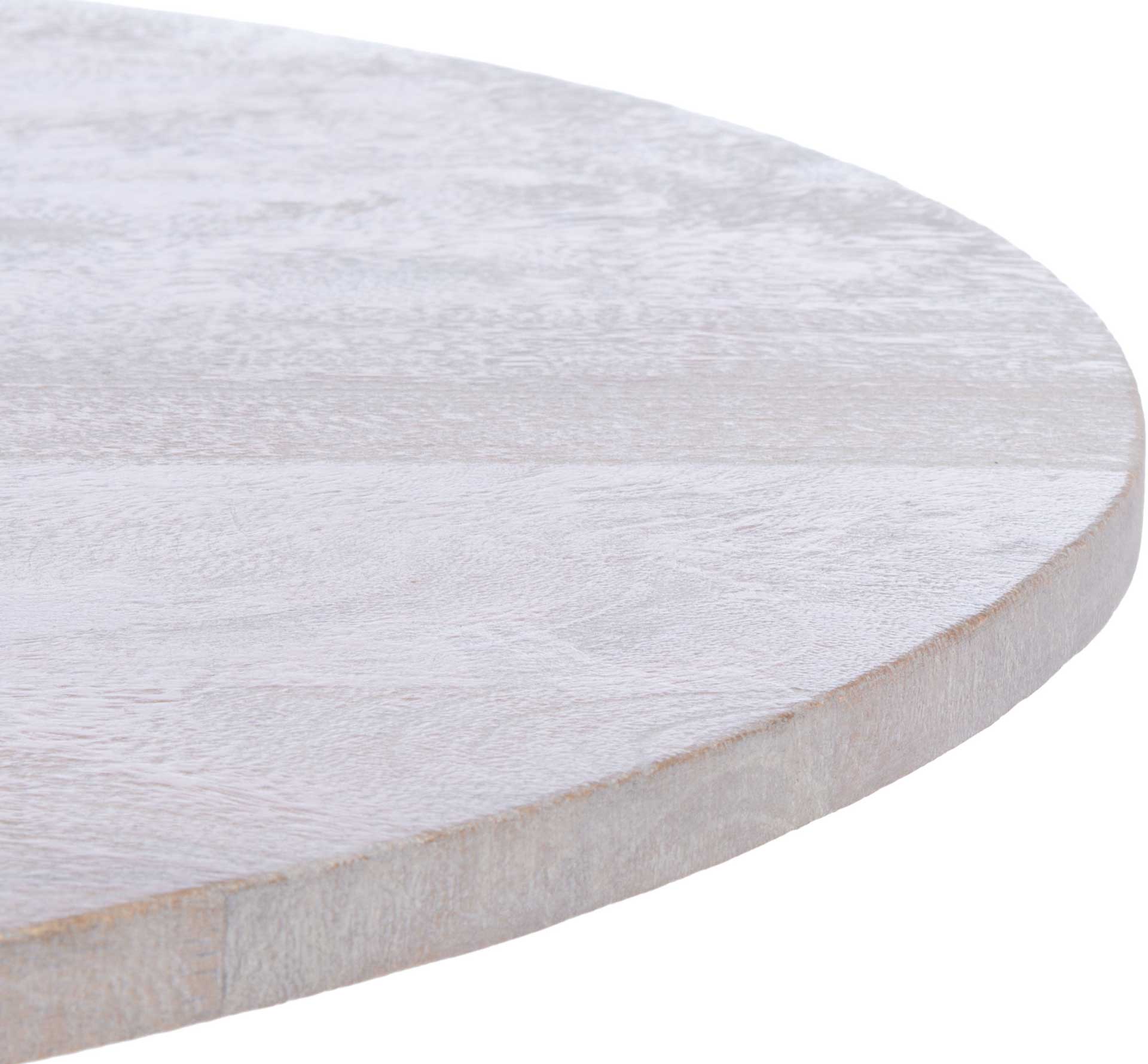 Whitley Round Accent Table Gray White Wash/Black - Image 2