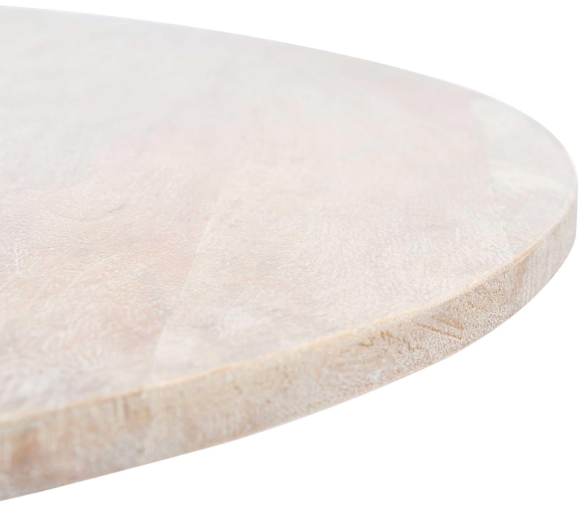 Whitley Round Coffee Table Gray White Wash/Black - Image 2