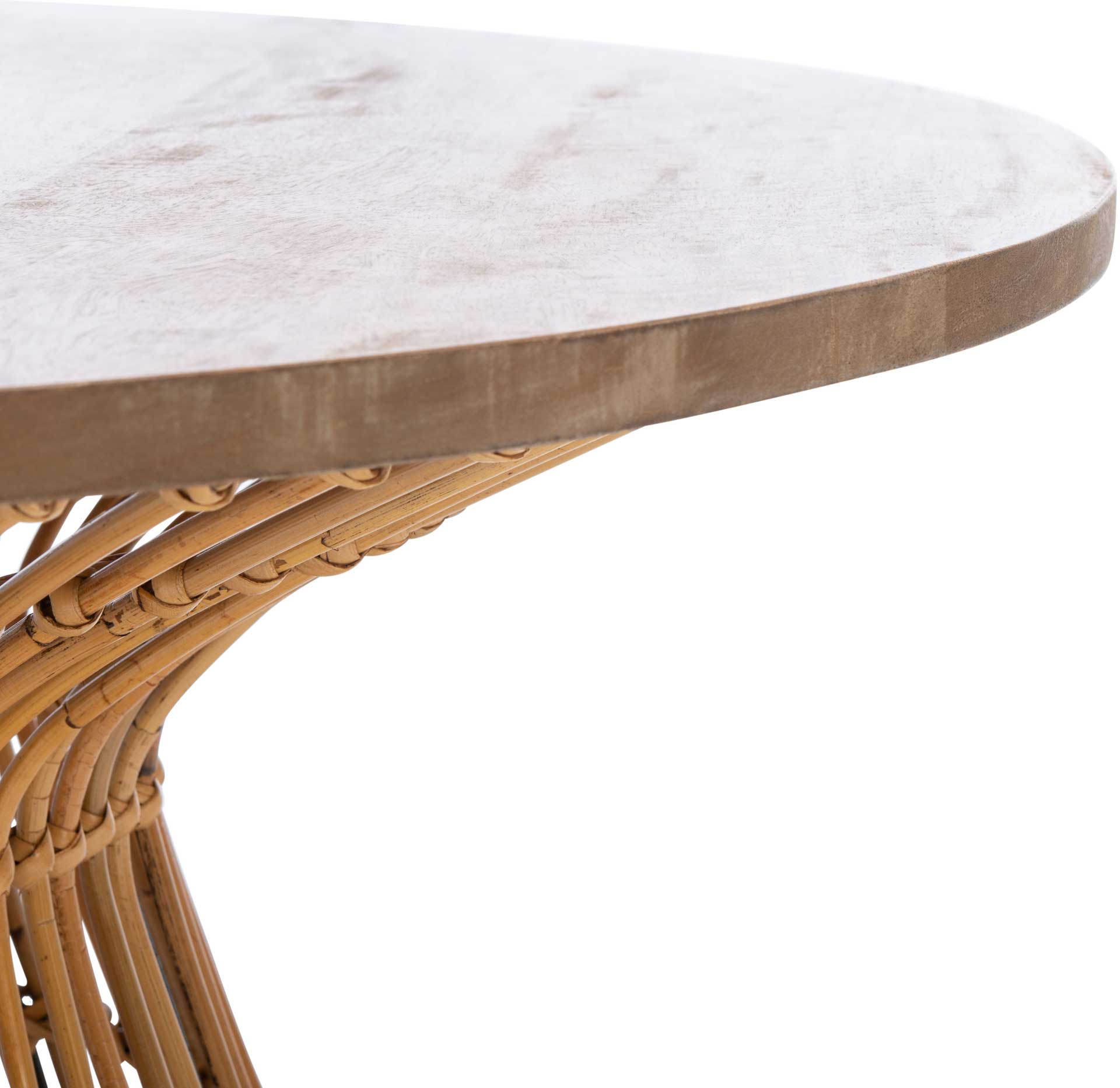 Whitley Round Coffee Table Natural/Black - Image 2