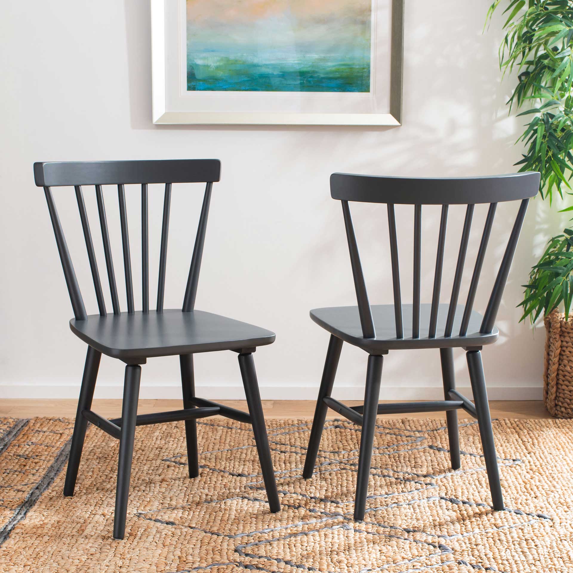 Wilder Spindle Back Dining Chair Gray (Set of 2) - Image 7