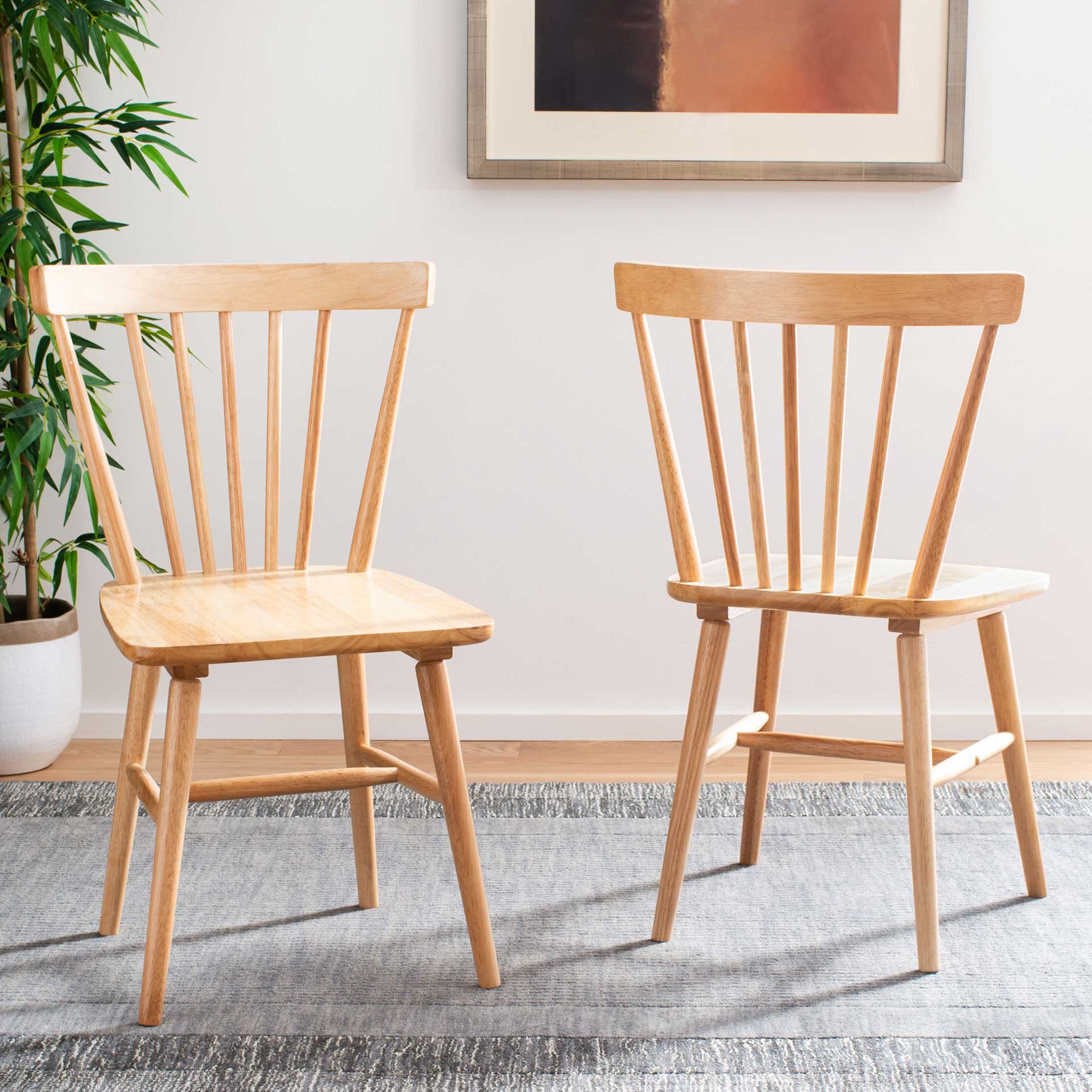 Wilder Spindle Back Dining Chair Natural (Set of 2) - Image 7