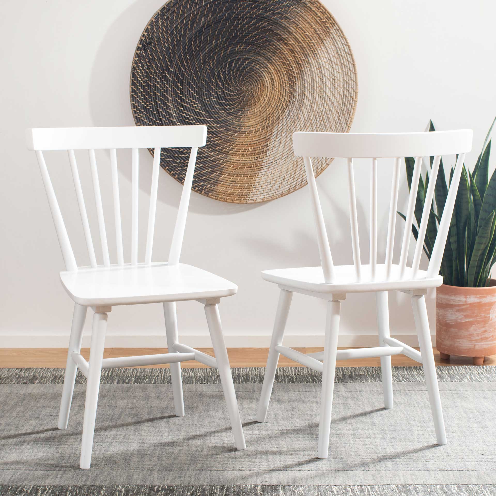 Wilder Spindle Back Dining Chair White (Set of 2) - Image 7