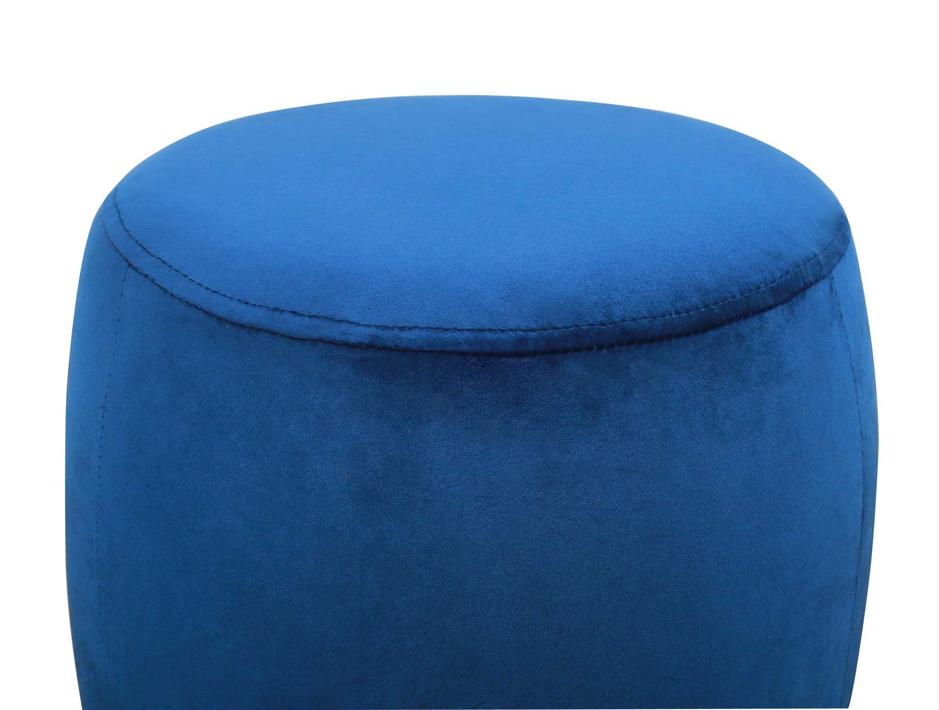 Wilder Velvet Ottoman Navy - Image 2