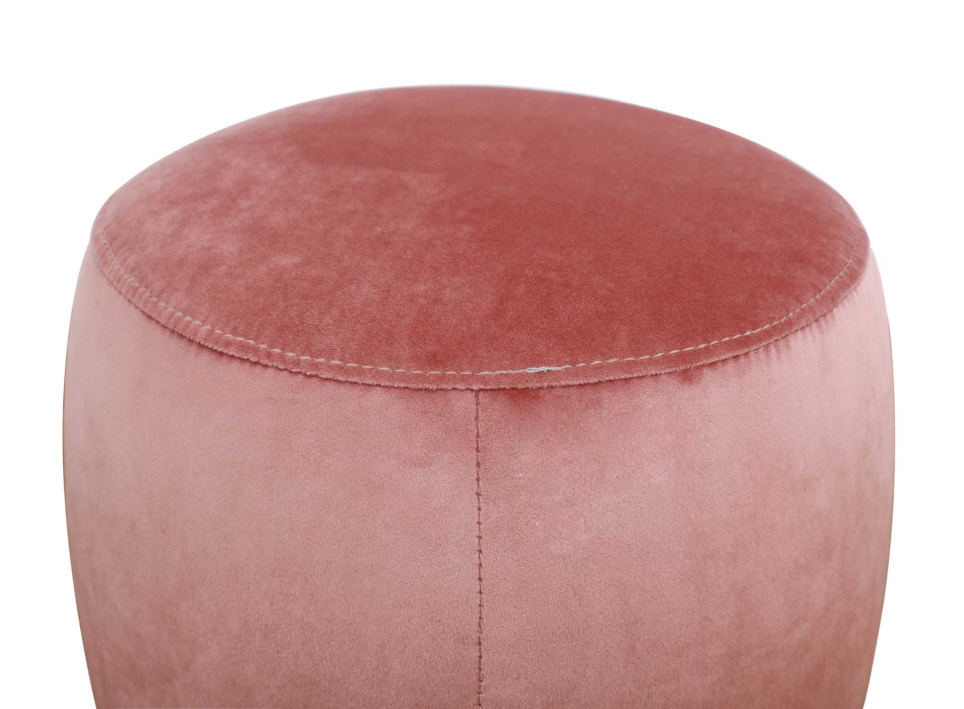 Wilder Velvet Ottoman Salmon - Image 2