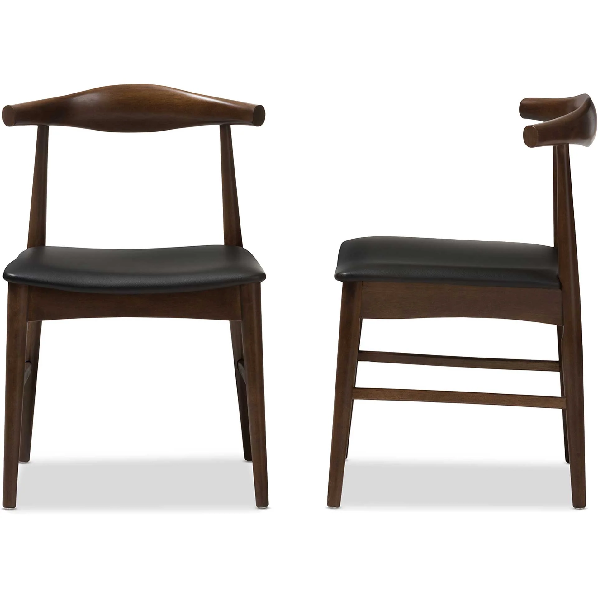 Wiley Dining Chair Black/Walnut (Set of 2) - Image 3