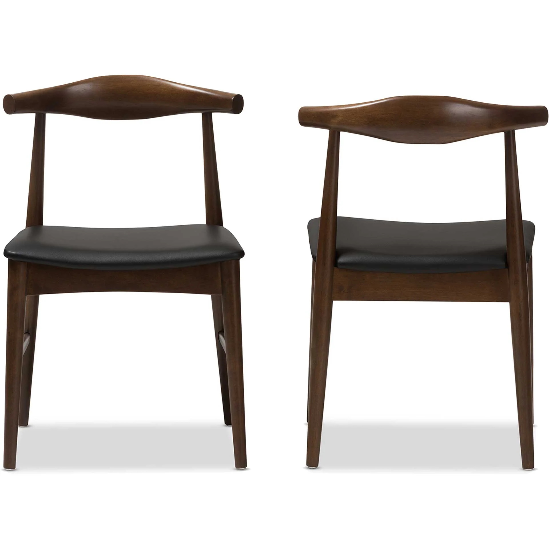 Wiley Dining Chair Black/Walnut (Set of 2) - Image 4