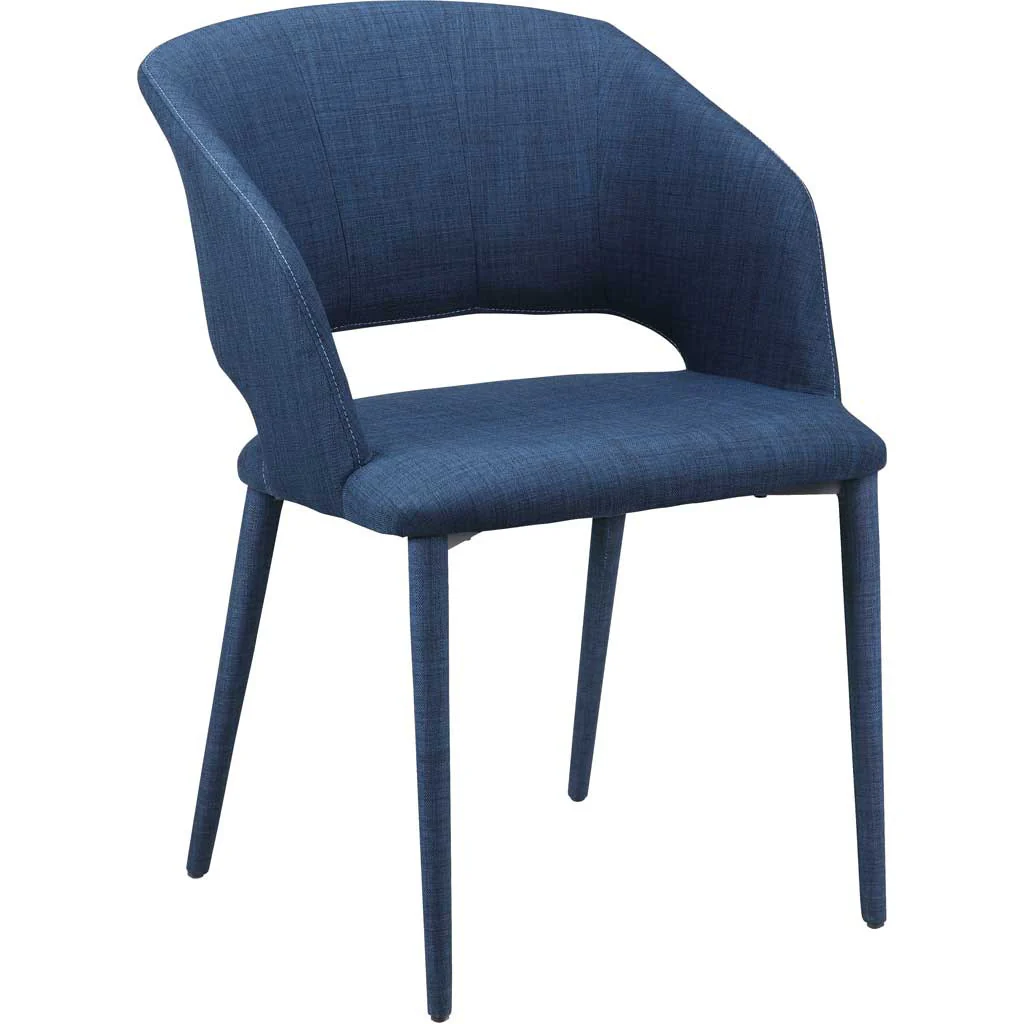 Wilkes Dining Chair Navy Blue - Image 2