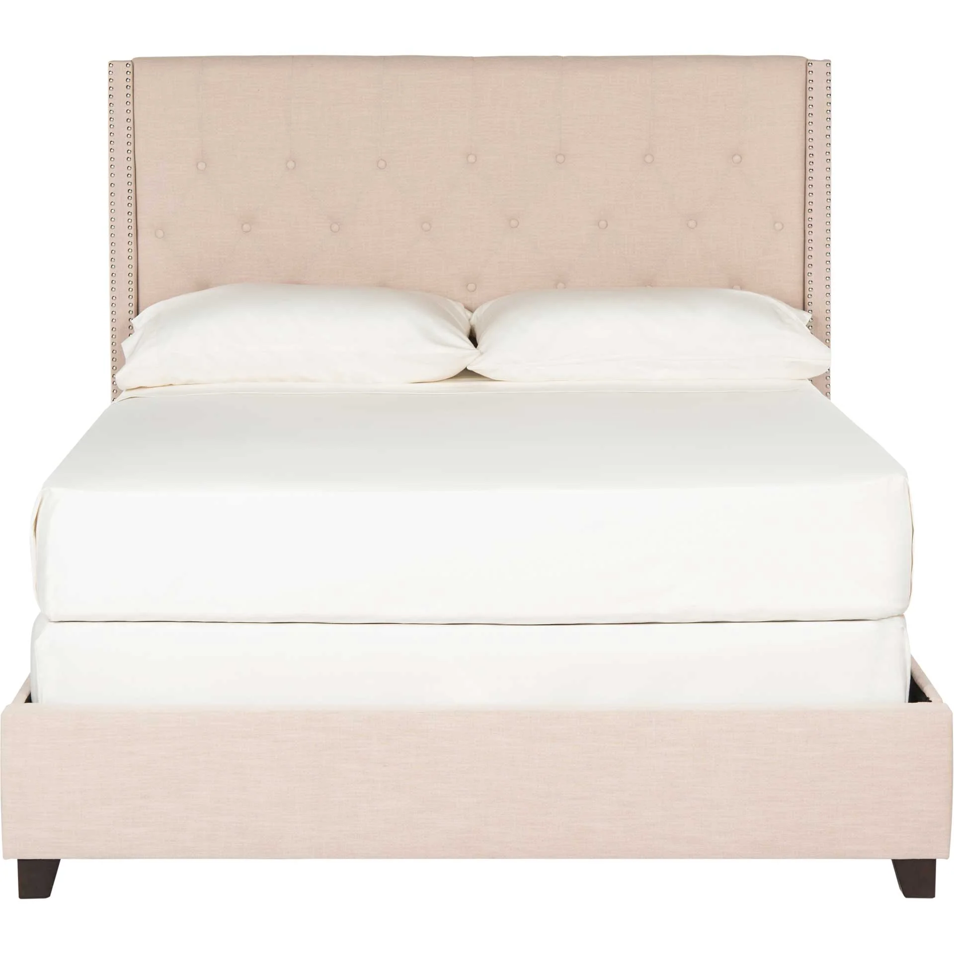 Willa Upholstered Bed Light Beige - Image 2