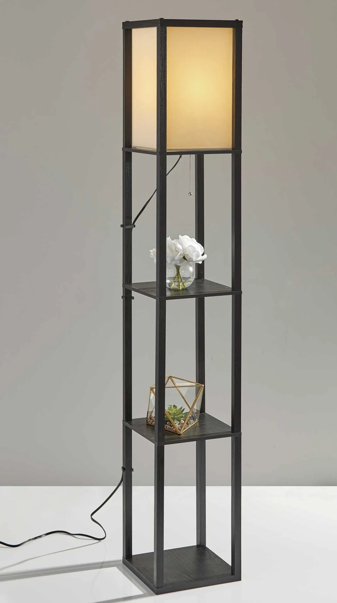 William Shelf Floor Lamp Black - Image 3