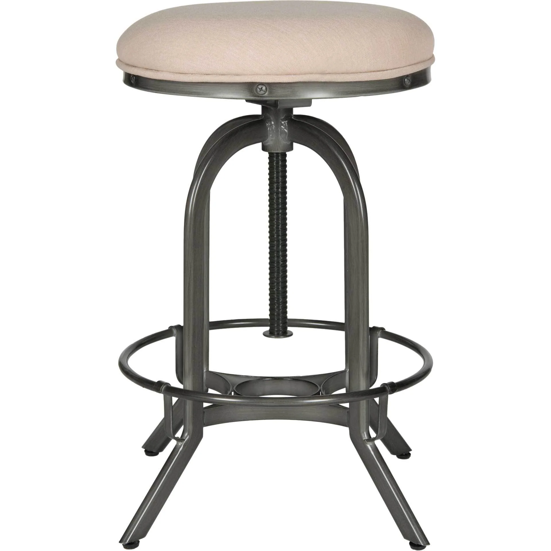 Willie Swivel Stool Beige - Image 2