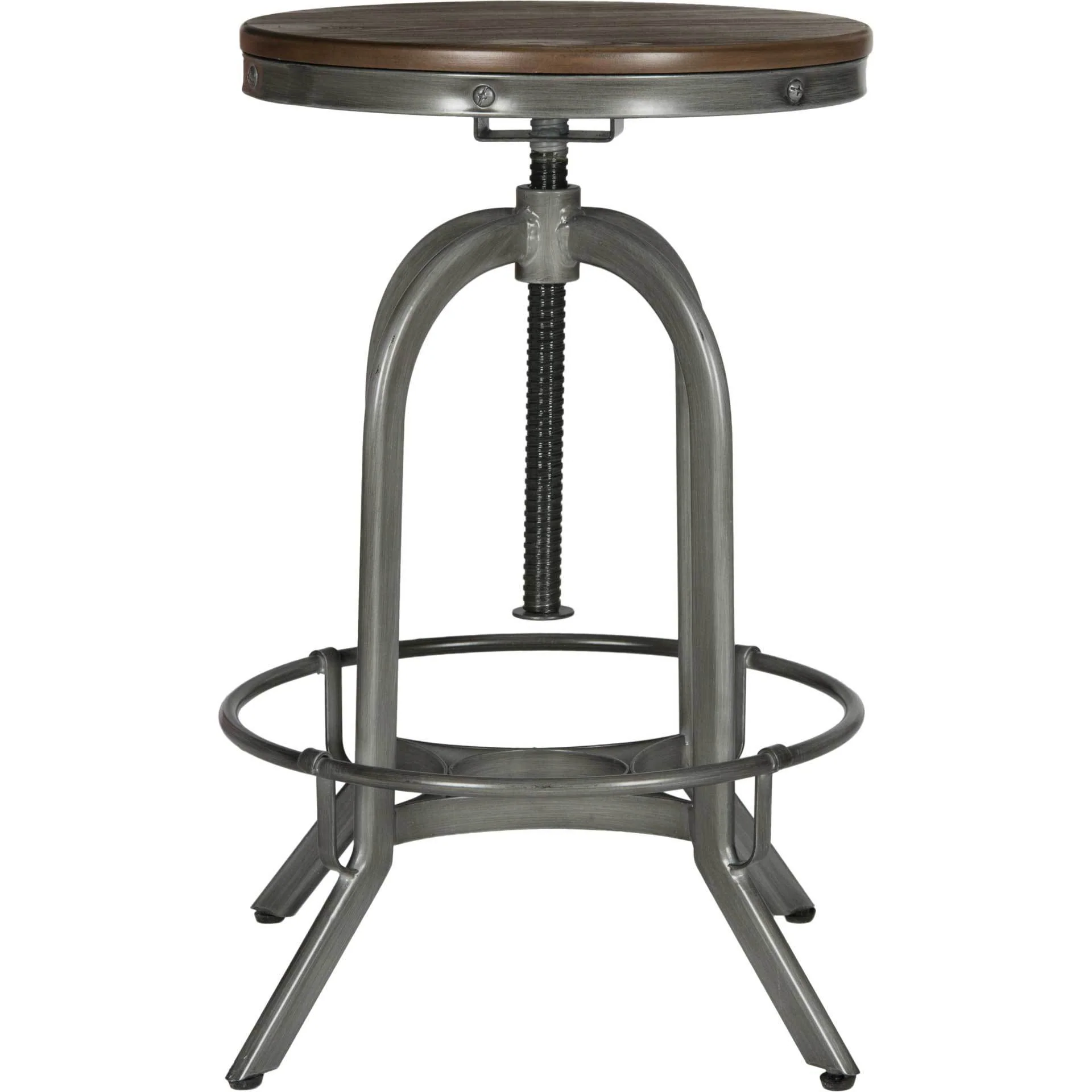 Willie Swivel Stool Weathered Oak - Image 2