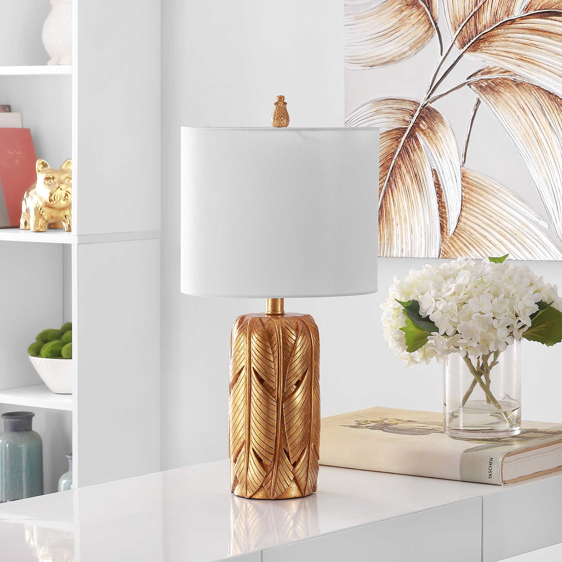 Willow Table Lamp Gold - Image 3