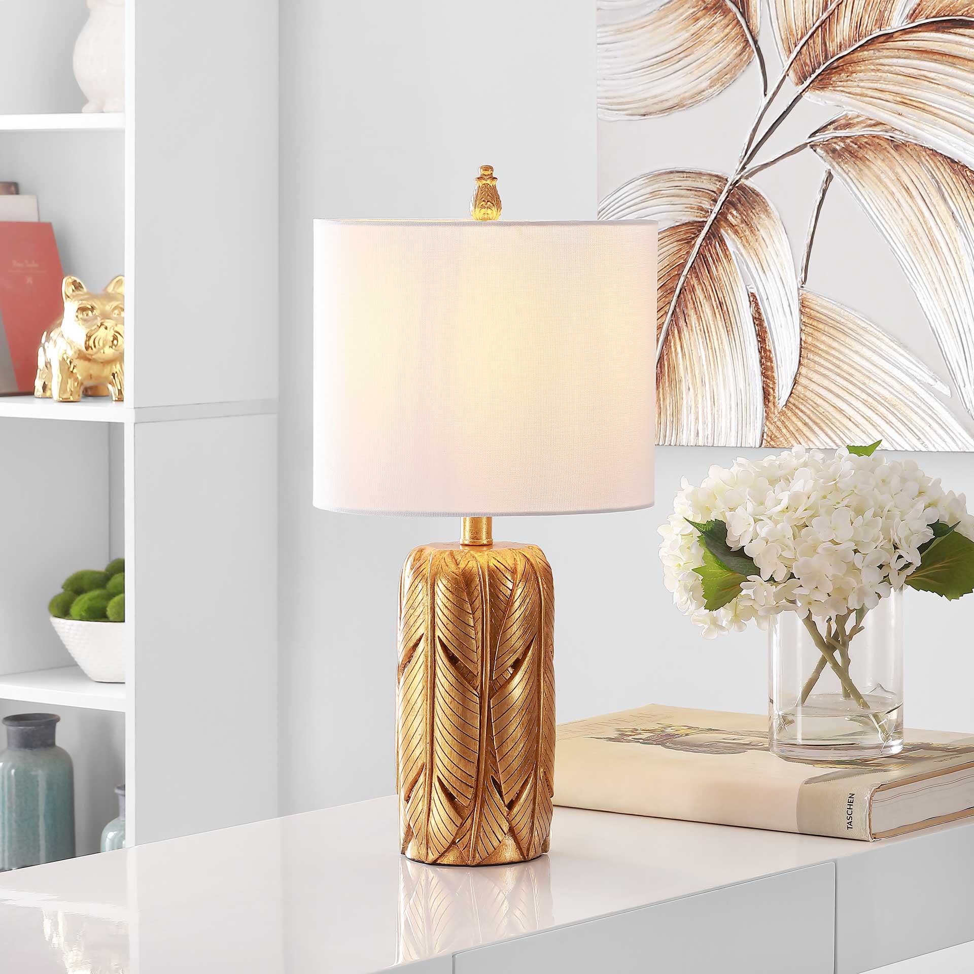 Willow Table Lamp Gold - Image 4