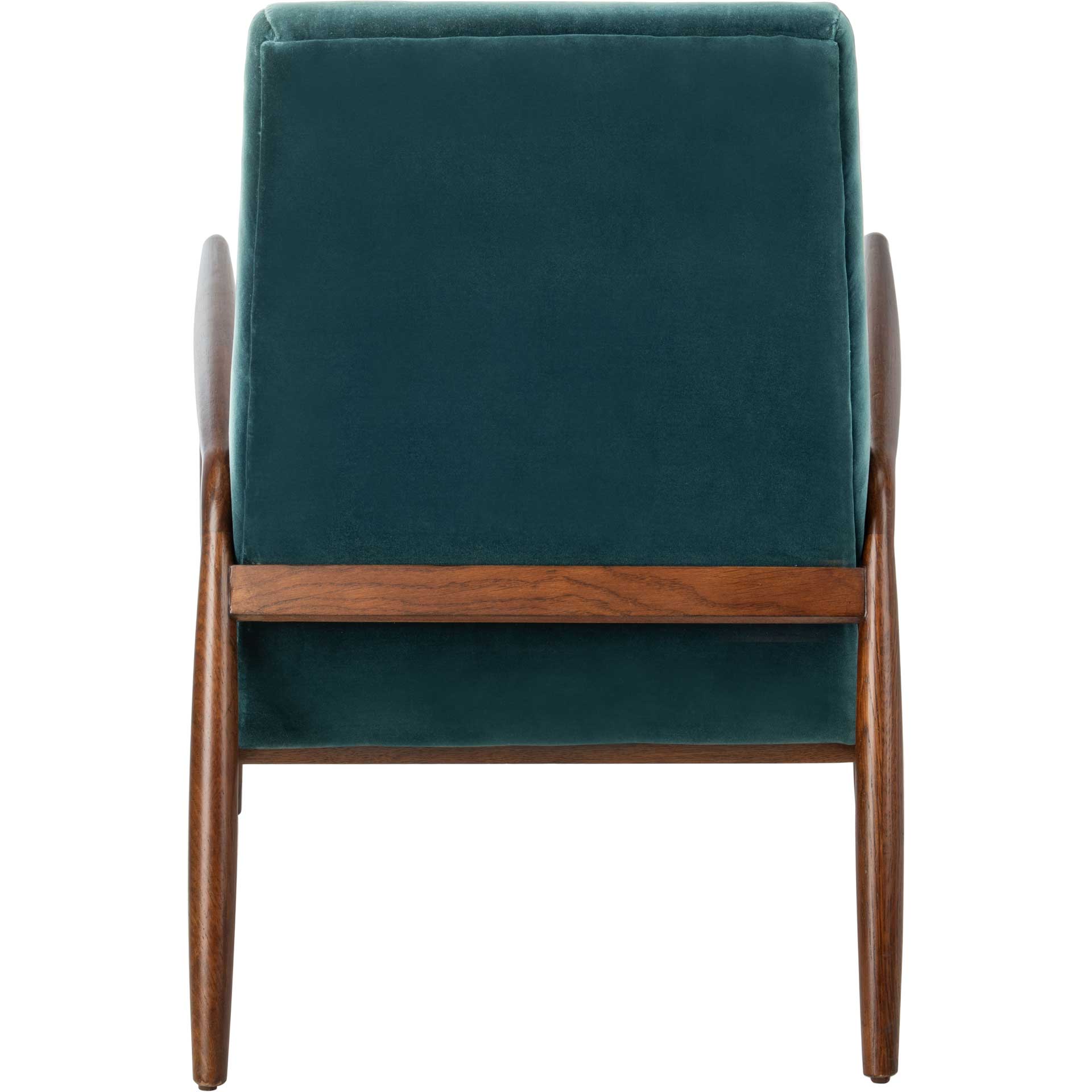 Wilson Channel Arm Chair Dark Teal/Dark Walnut - Image 3