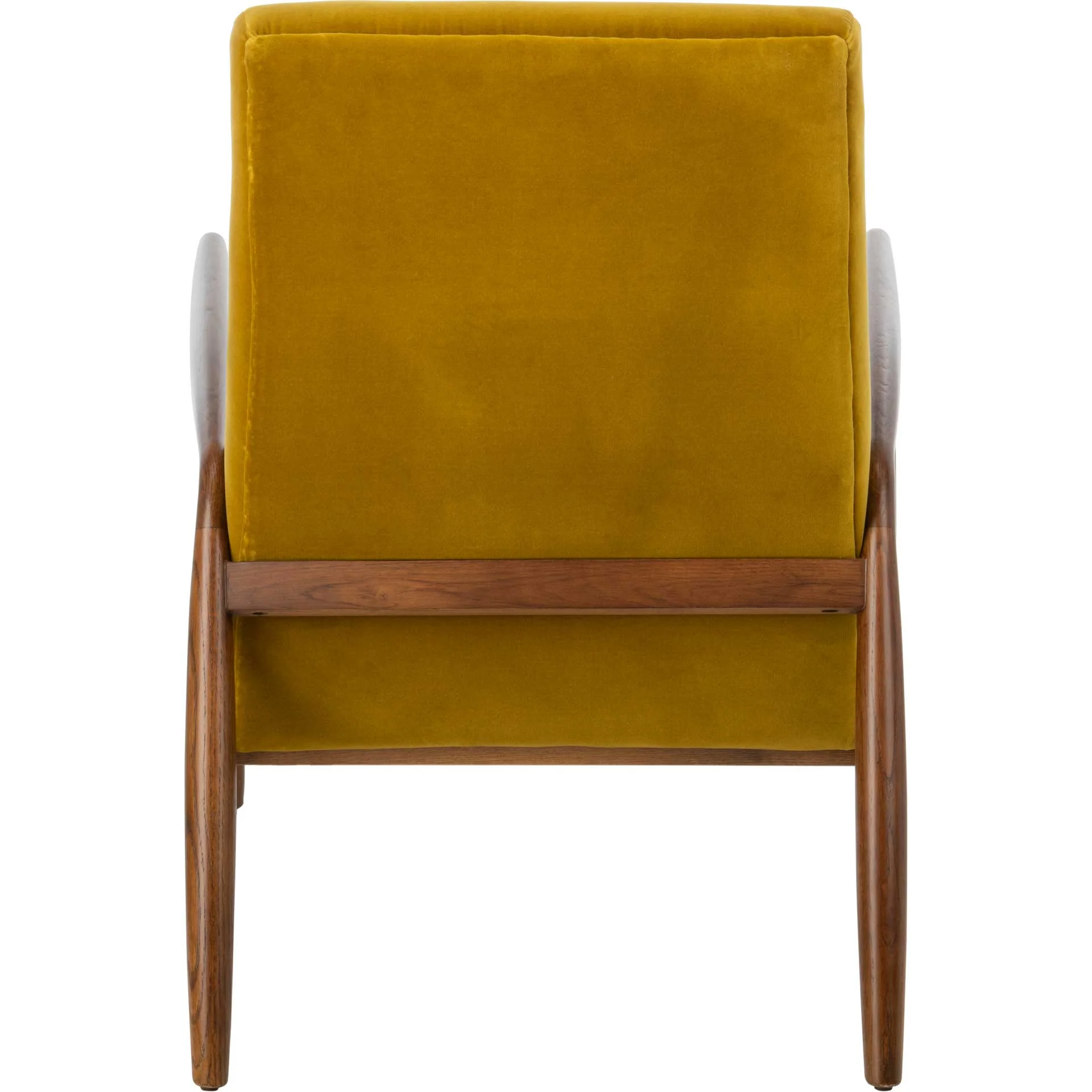 Wilson Channel Arm Chair Gold/Dark Walnut - Image 3