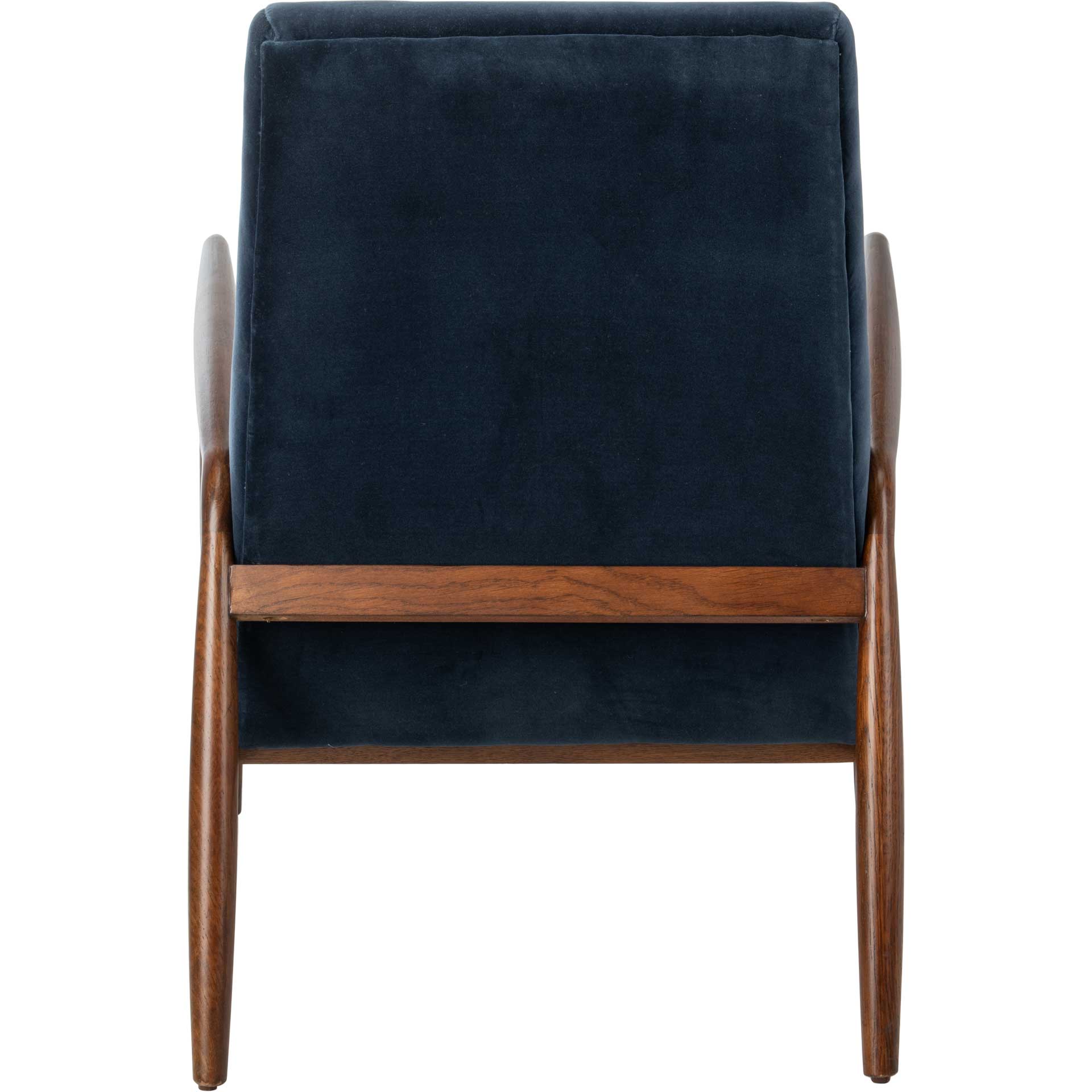 Wilson Channel Arm Chair Navy/Dark Walnut - Image 3