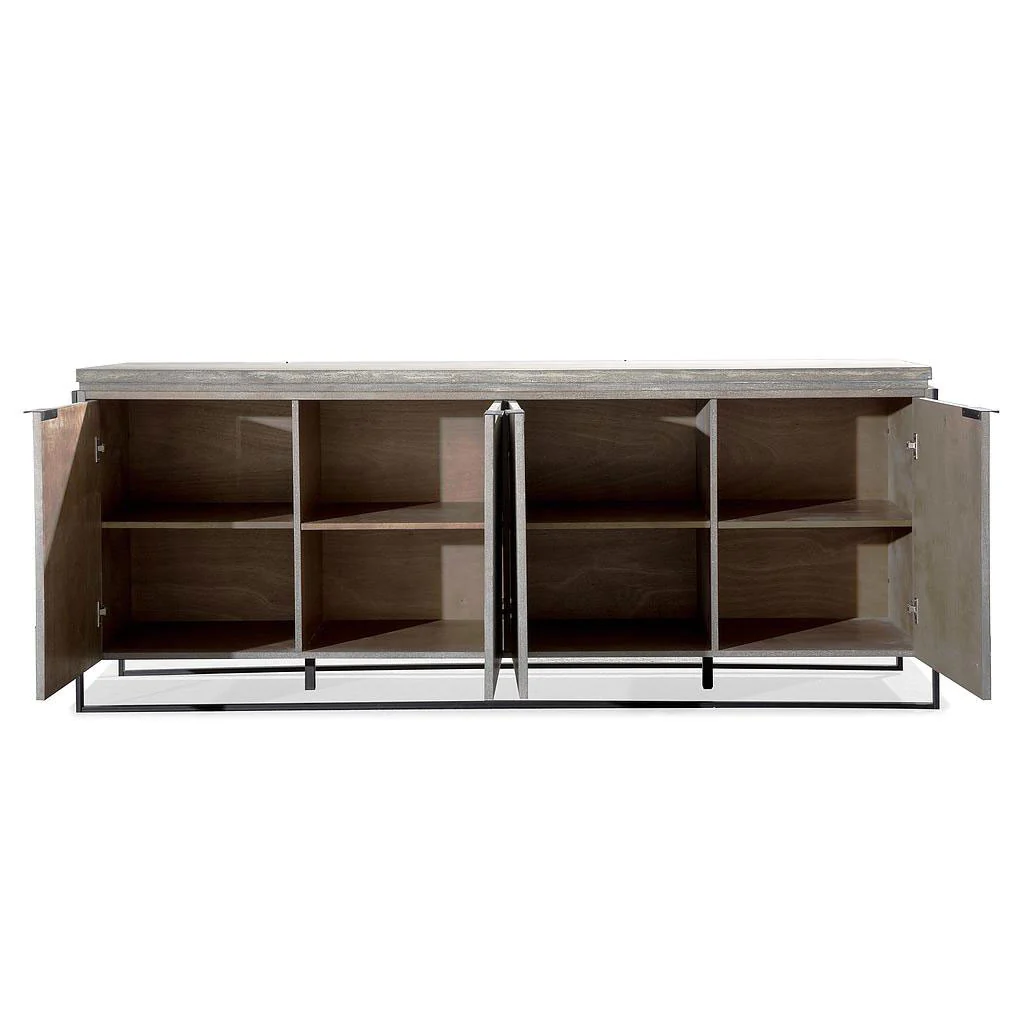 Wilton Elm Buffet Gray/Brown - Image 3