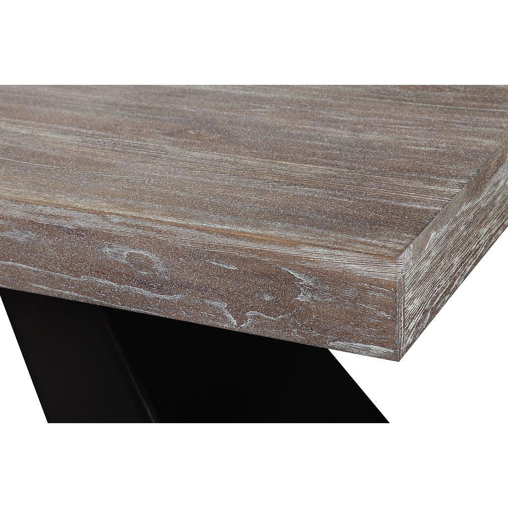 Wilton Elm Dining Table Gray/Brown - Image 4