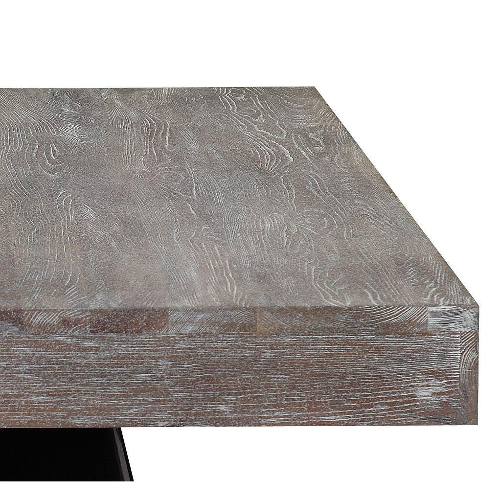 Wilton Elm Dining Table Gray/Brown - Image 5