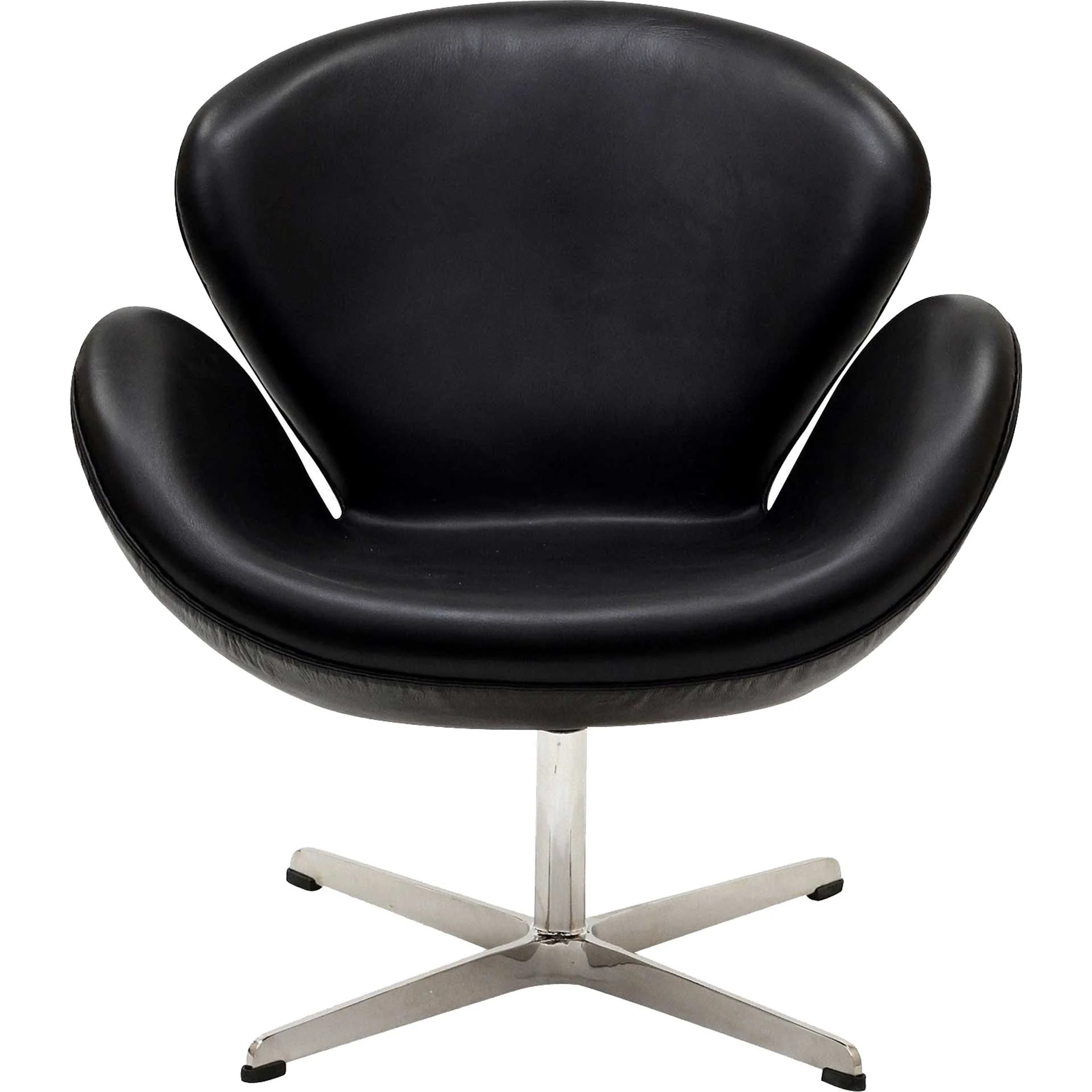 Wind Leather Lounge Chair Black - Image 2