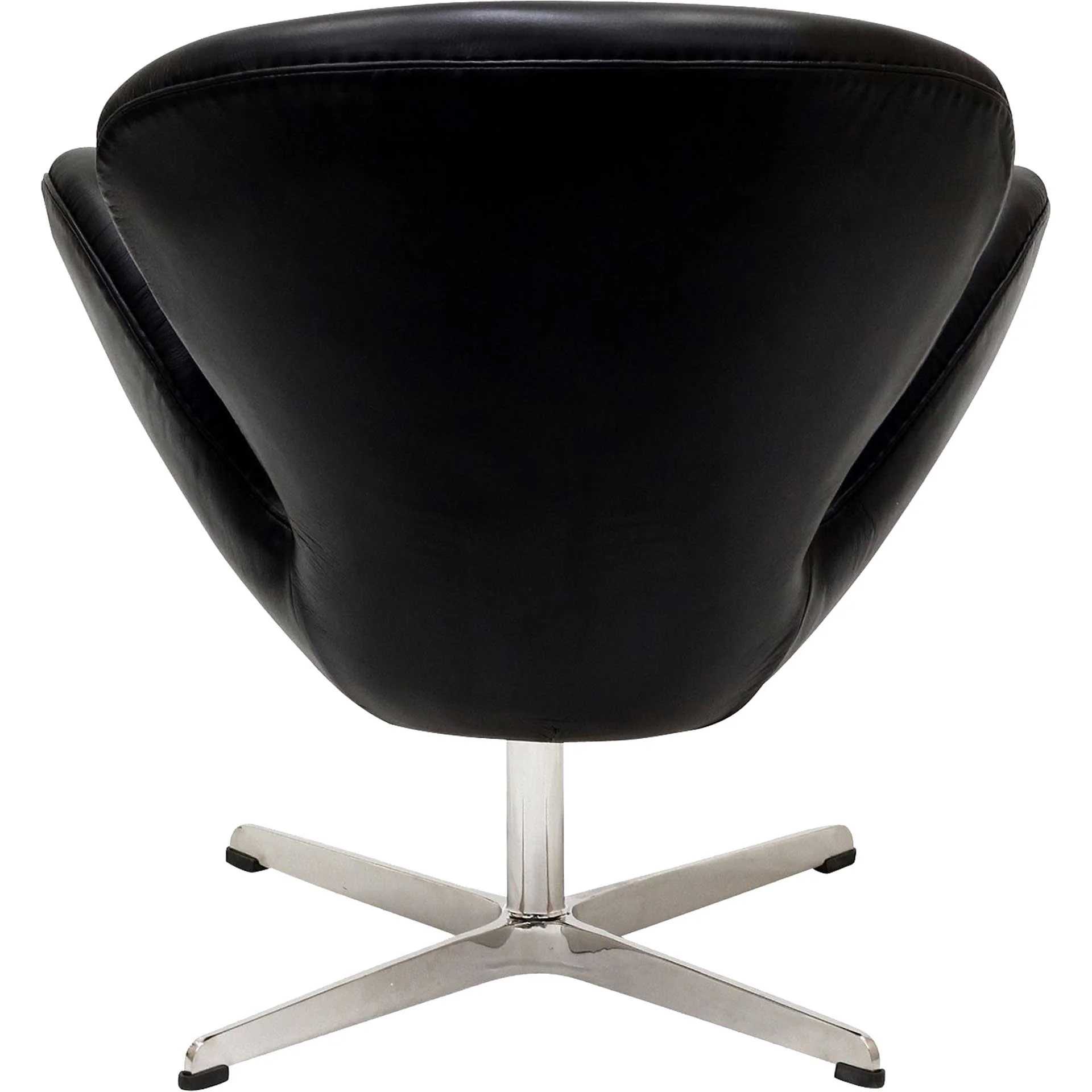 Wind Leather Lounge Chair Black - Image 4