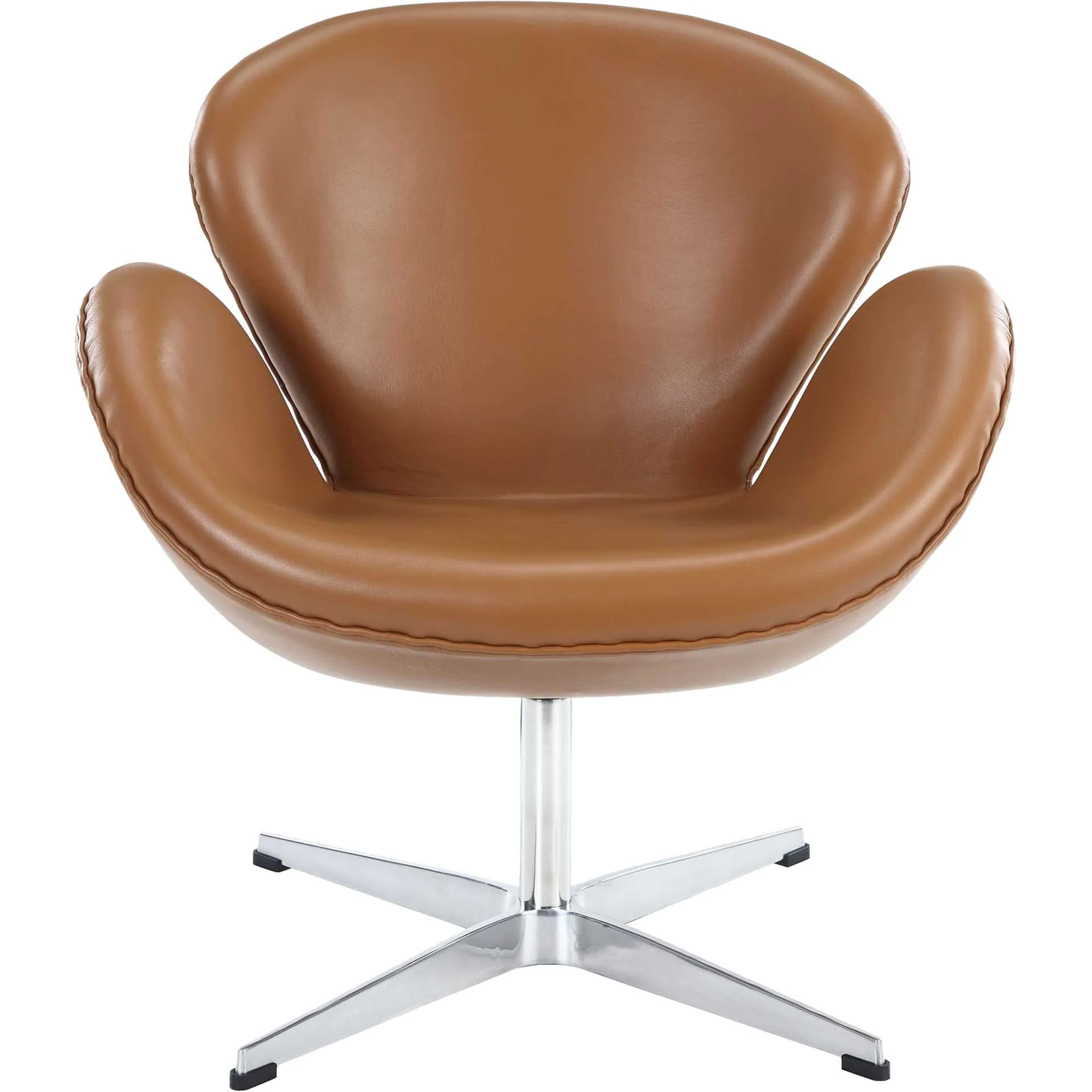 Wind Leather Lounge Chair Terracotta - Image 2