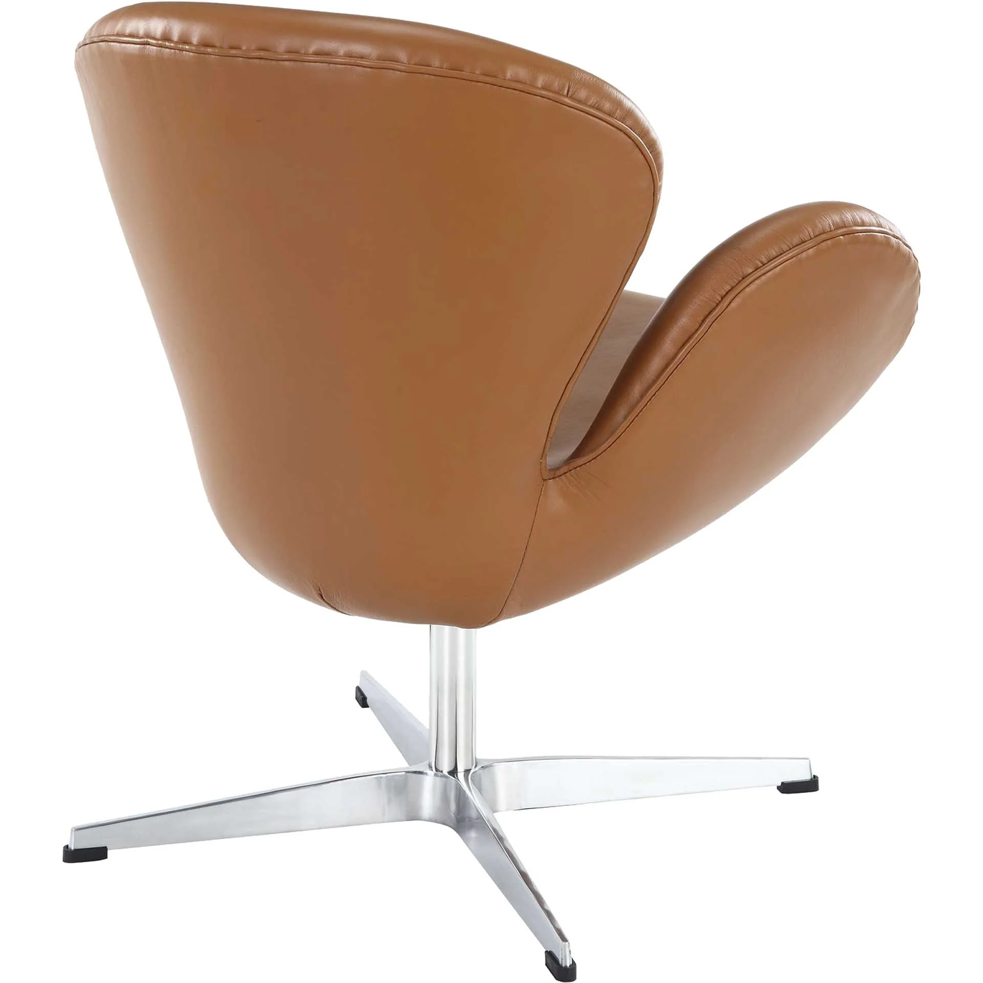Wind Leather Lounge Chair Terracotta - Image 3