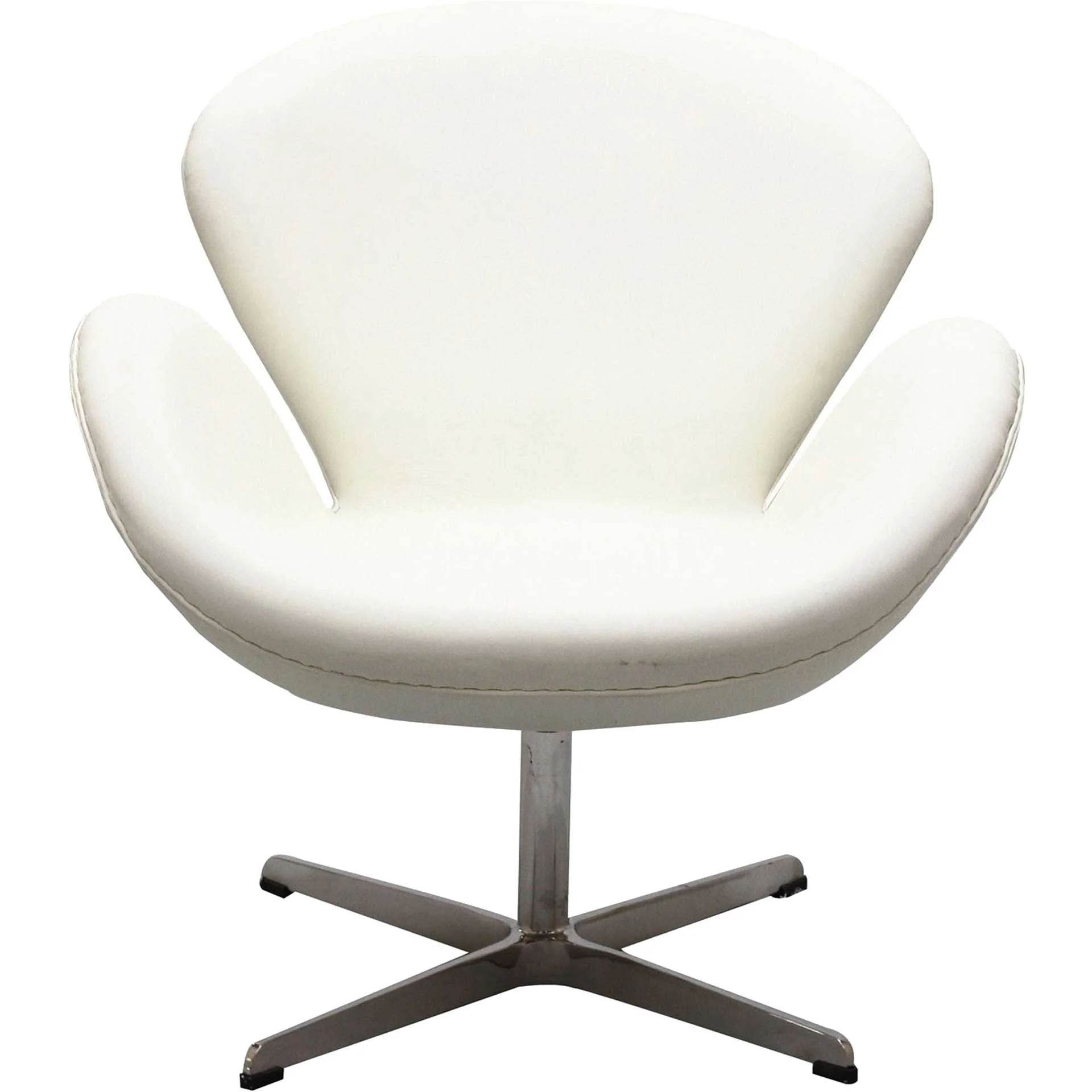 Wind Leather Lounge Chair White - Image 2