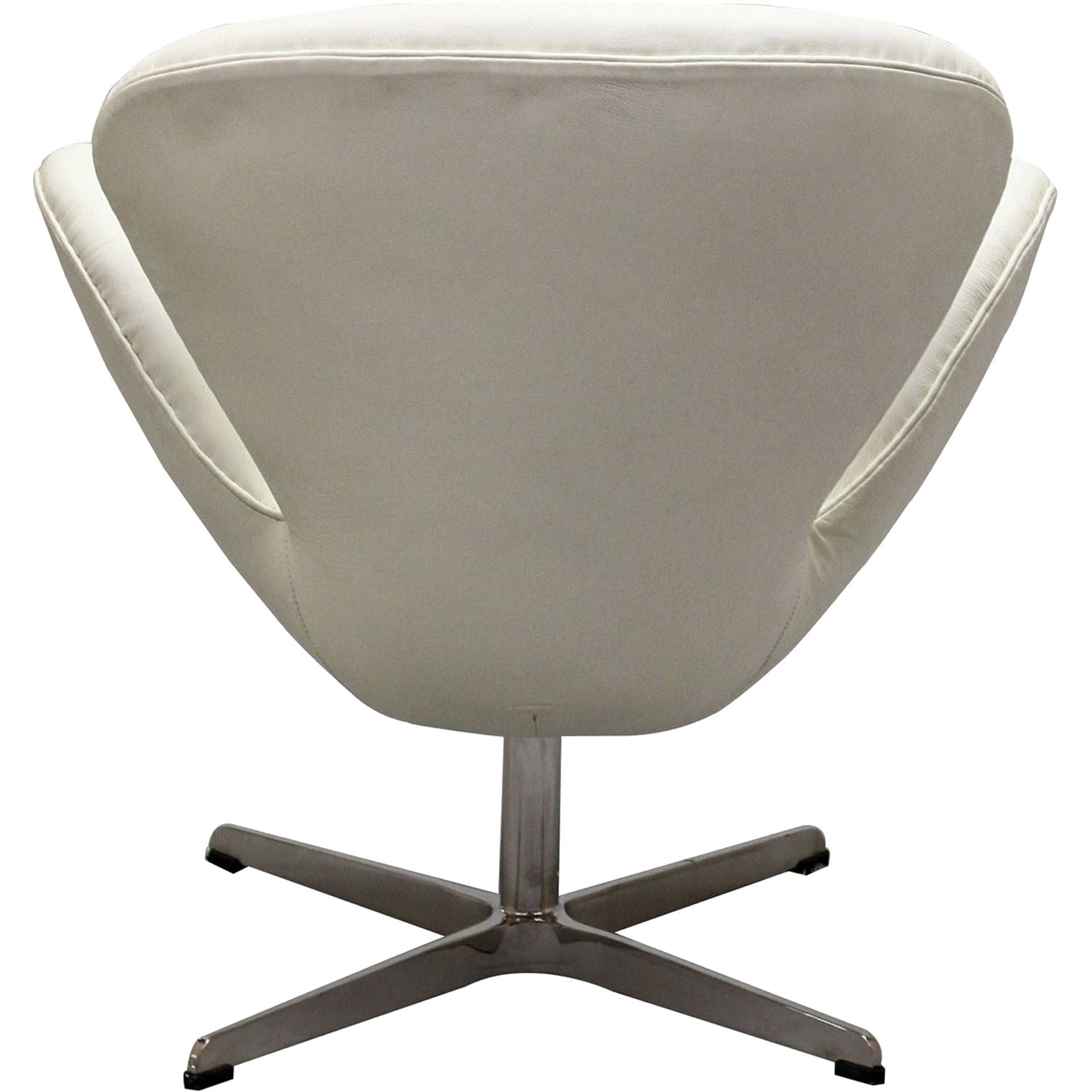 Wind Leather Lounge Chair White - Image 4