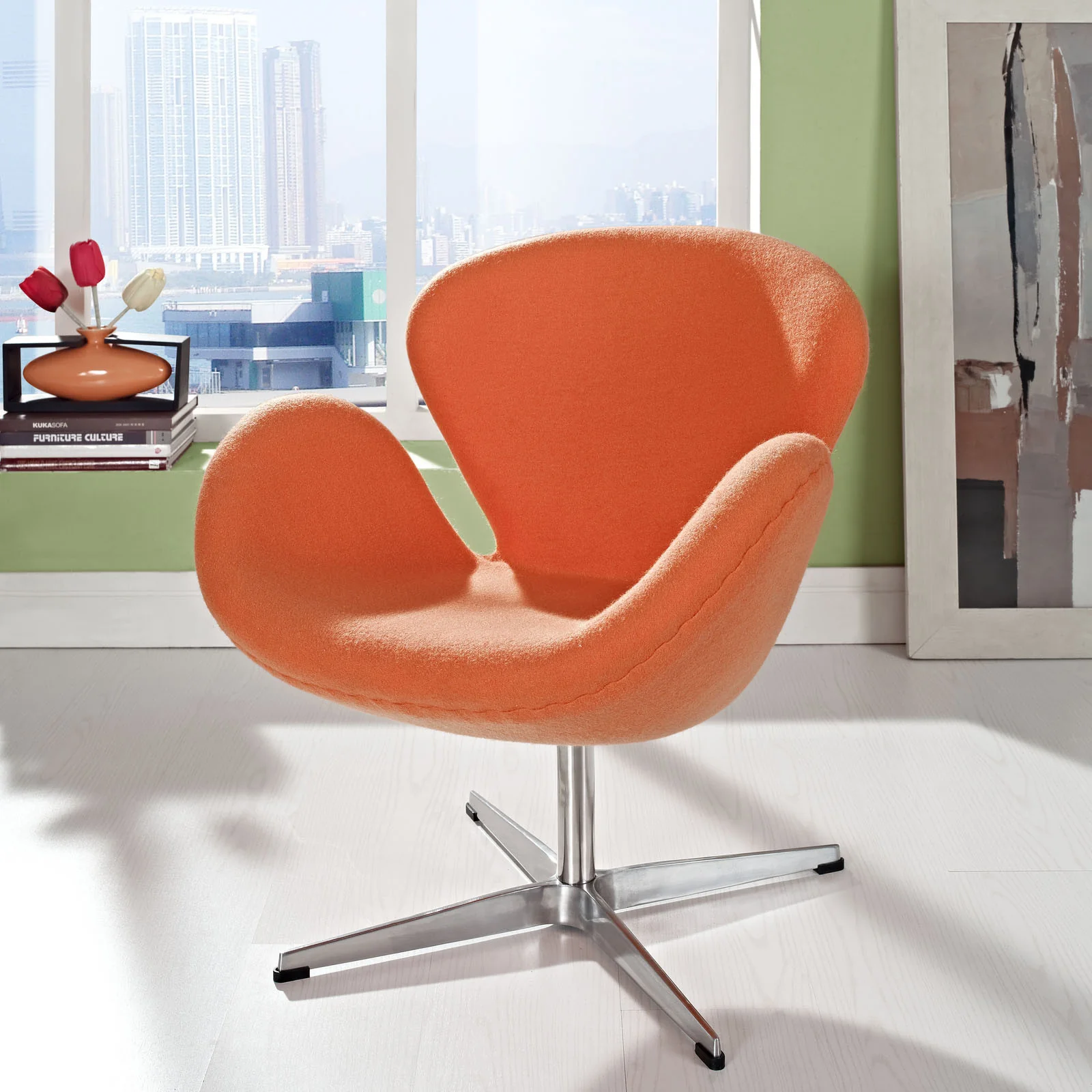 Wind Lounge Chair Orange - Image 4